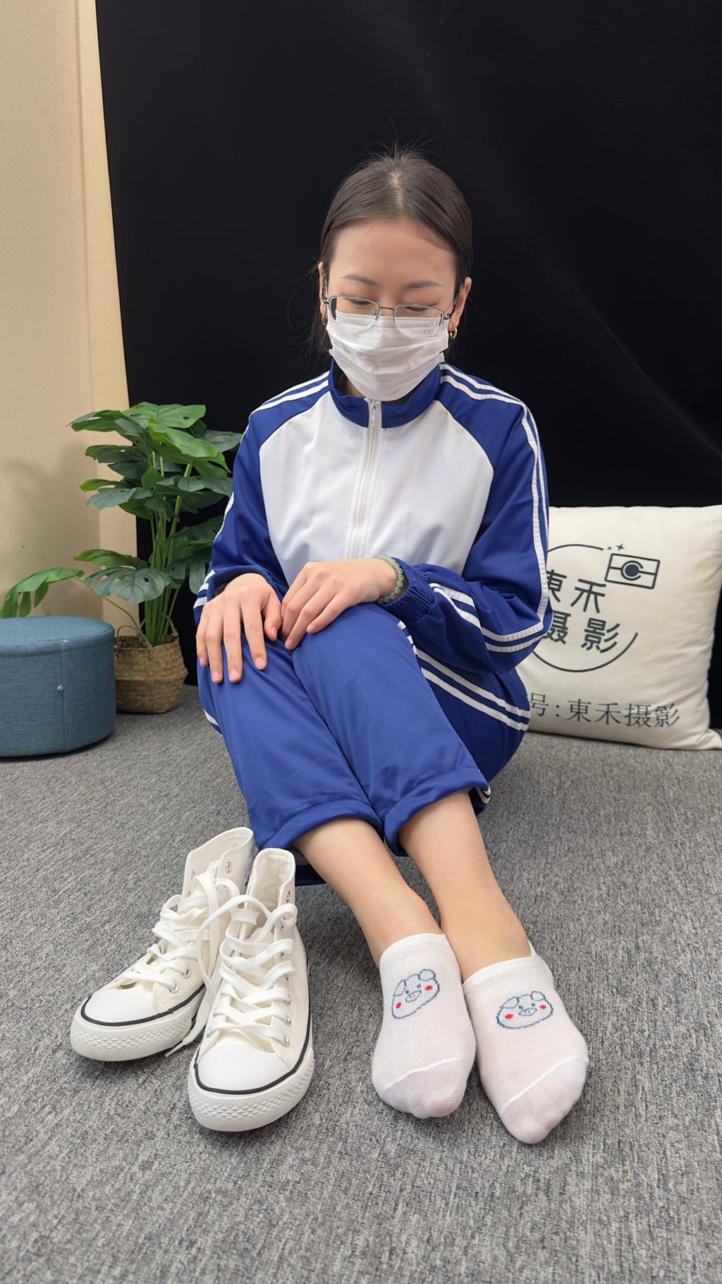 三禾摄影 NO.008 校服 帆布鞋 船袜 短丝 [153P/3V/7.72GB] 三禾摄影-第3张