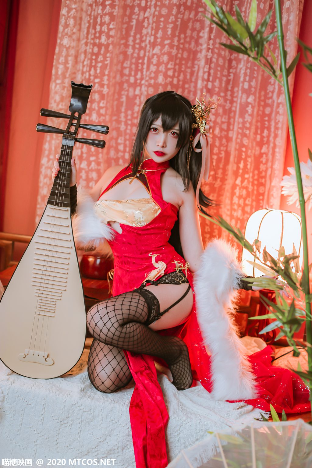 喵糖映画少女 HML.018 碧蓝大凤旗袍[41P／592M] 其它写真-第3张