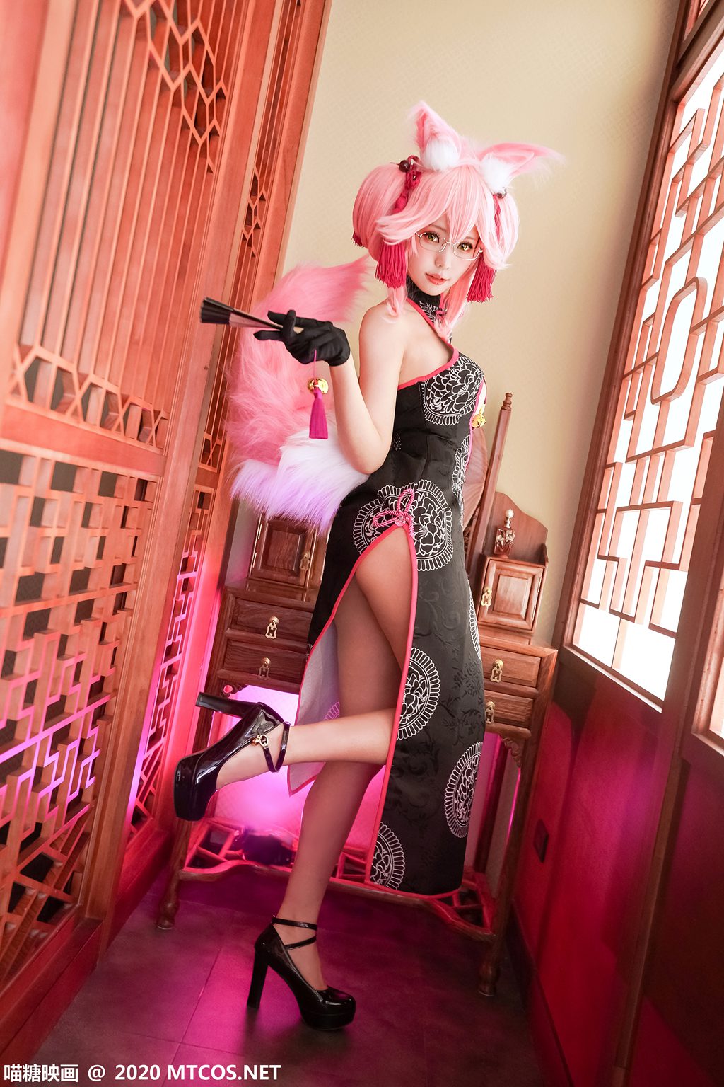 喵糖映画少女 HML.024 玉藻狐旗袍[33P／558MB] 其它写真-第3张