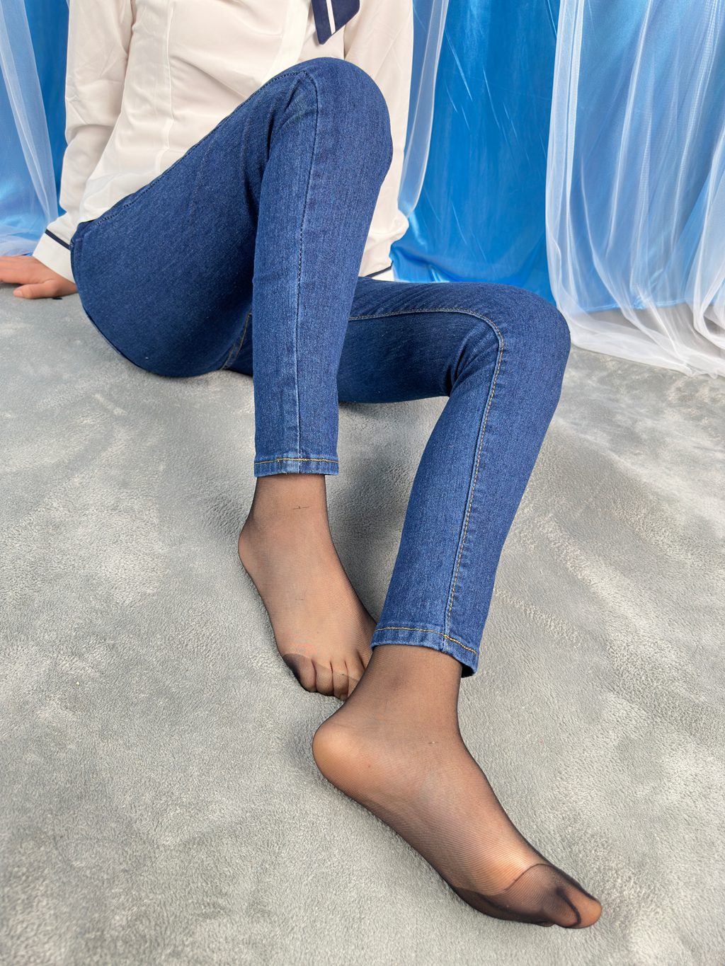 三禾摄影 NO.024 牛仔裤里丝 帆布鞋 高跟 [201P/1.58GB] 三禾摄影-第3张