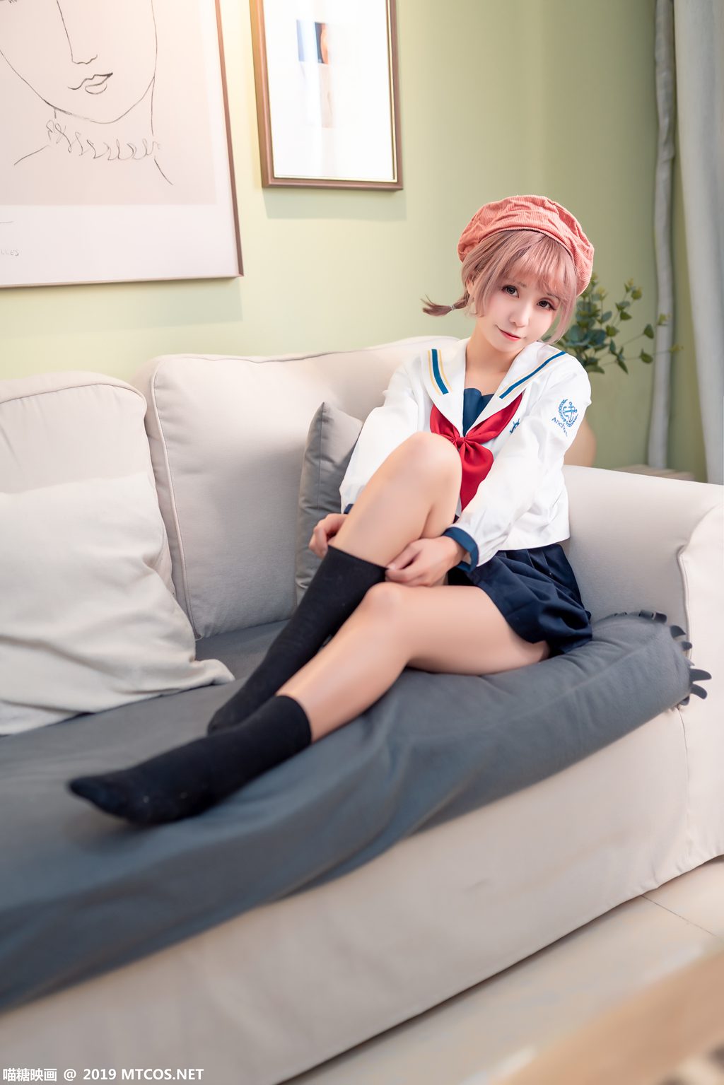 喵糖映画少女 SPL.011 绿民俗JK[40P／554M] 其它写真-第3张