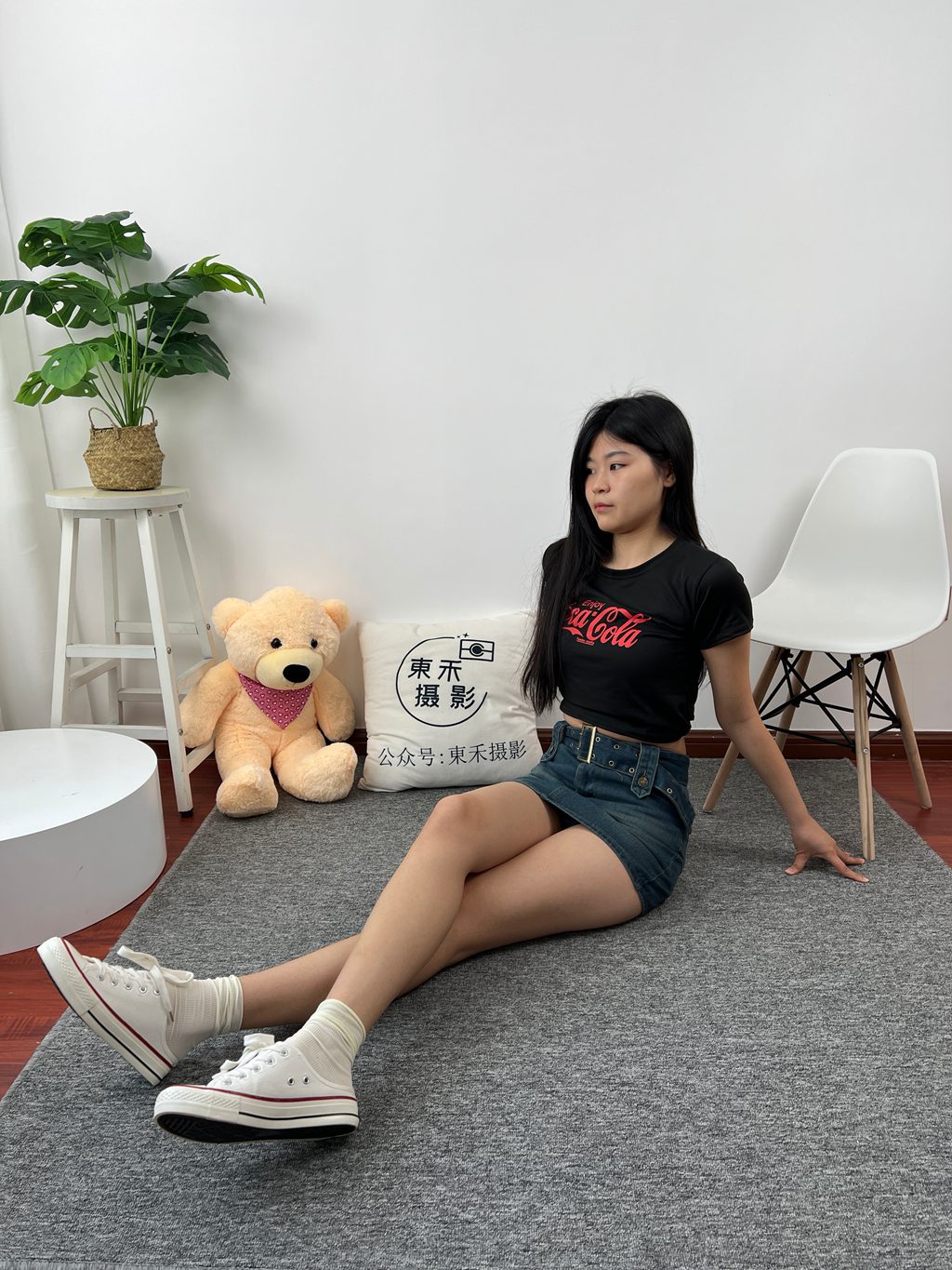 三禾摄影 NO.028 牛仔裙 棉袜 帆布鞋 [184P/1V/0.99G] 三禾摄影-第3张