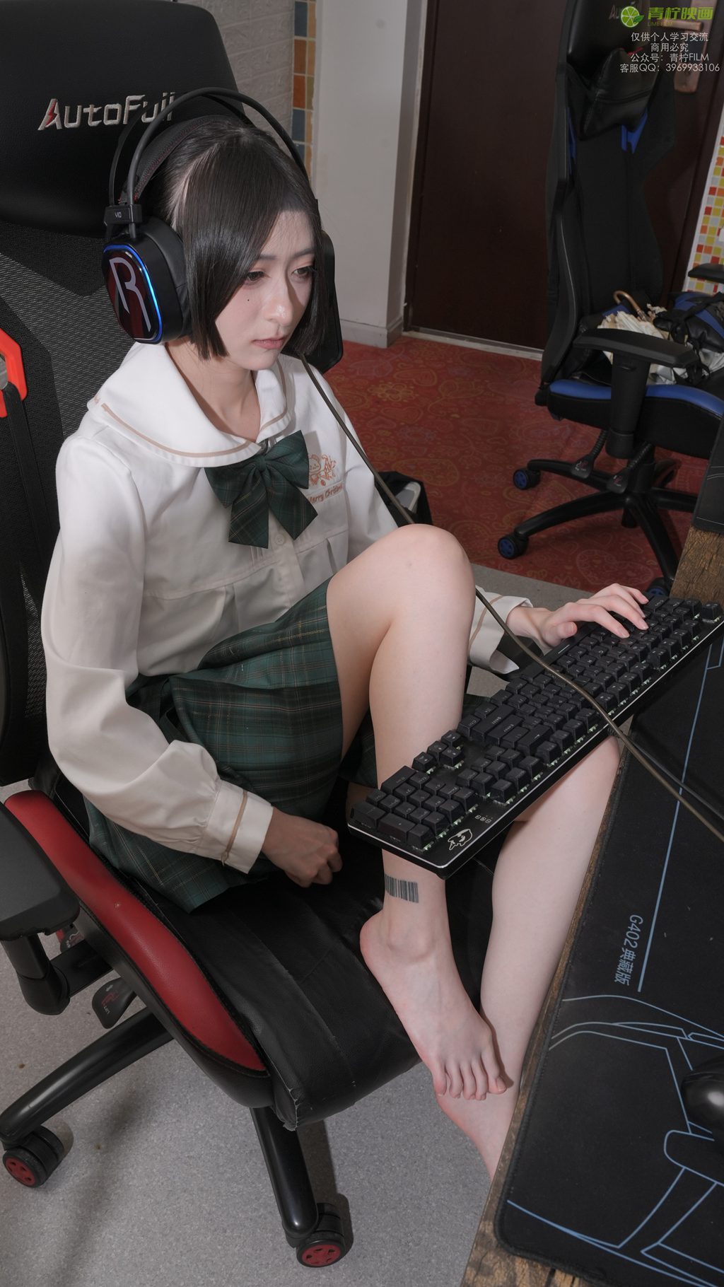 [青柠映画] No.38 AN 电竞JK素材（全套版）[76P/2V/7.25G] 年费专享-第3张