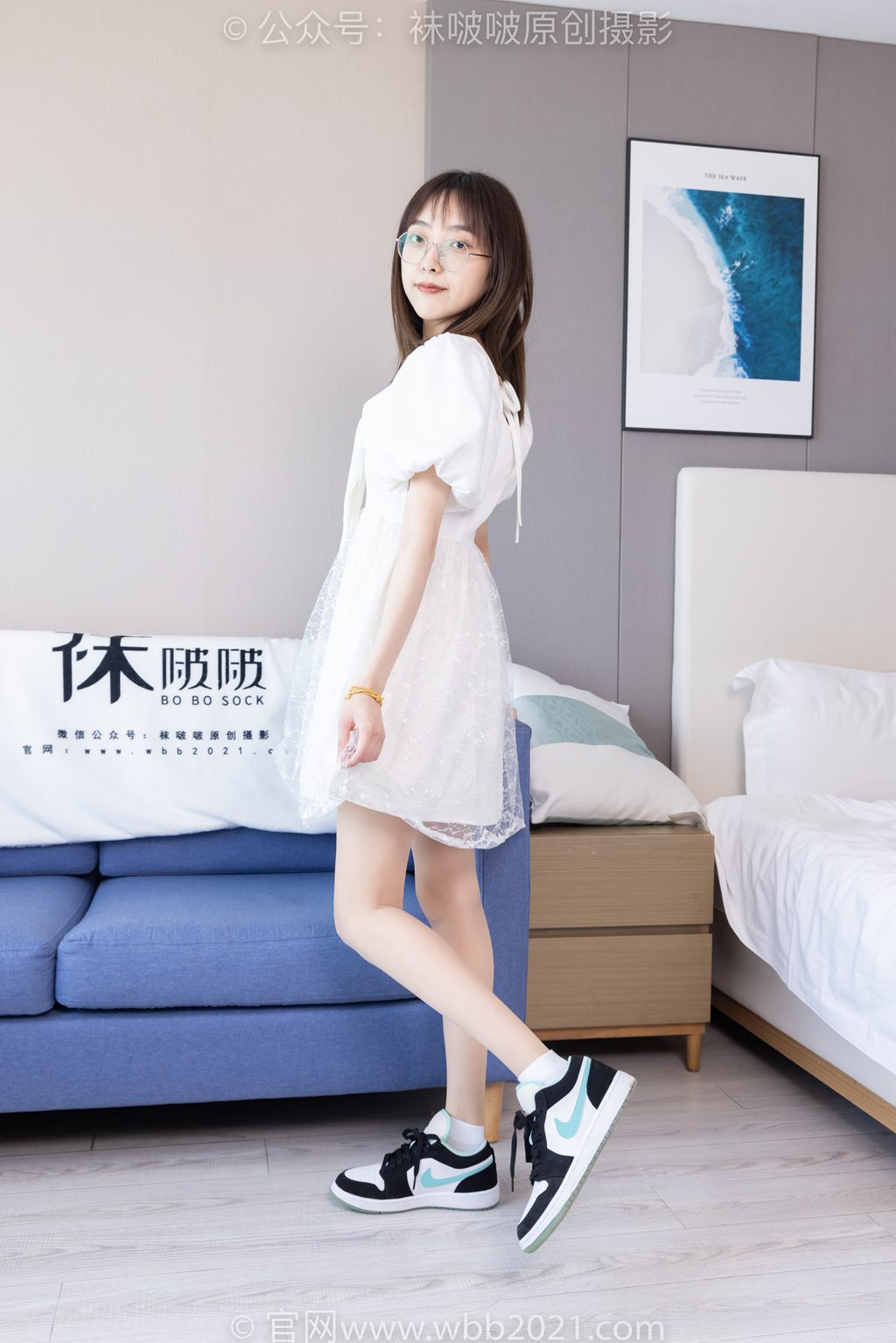 [BoBoSocks袜啵啵] NO.574 稚予-板鞋、白棉袜、薄肉丝 [150P/1V/4.98GB] 年费专享-第3张