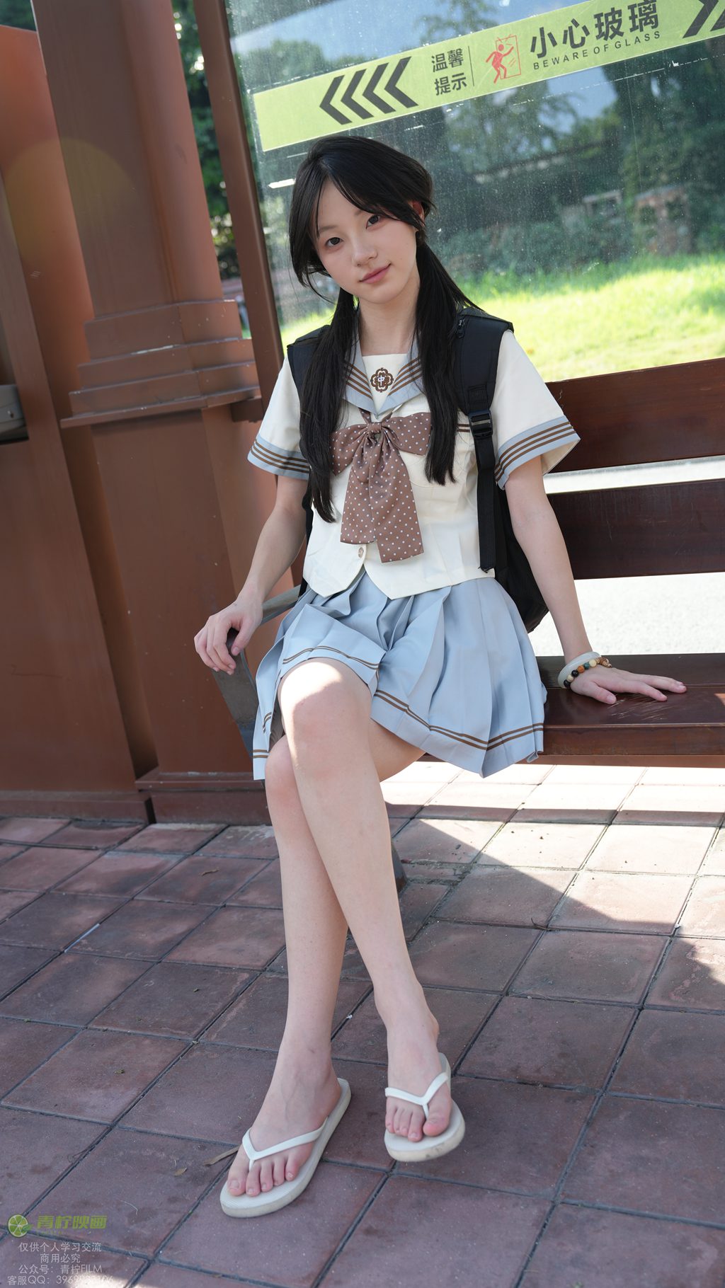 [青柠映画] NO.048 阿慌 JK等公交素材（全套版）[136P/2V/4.72G] 年费专享-第2张