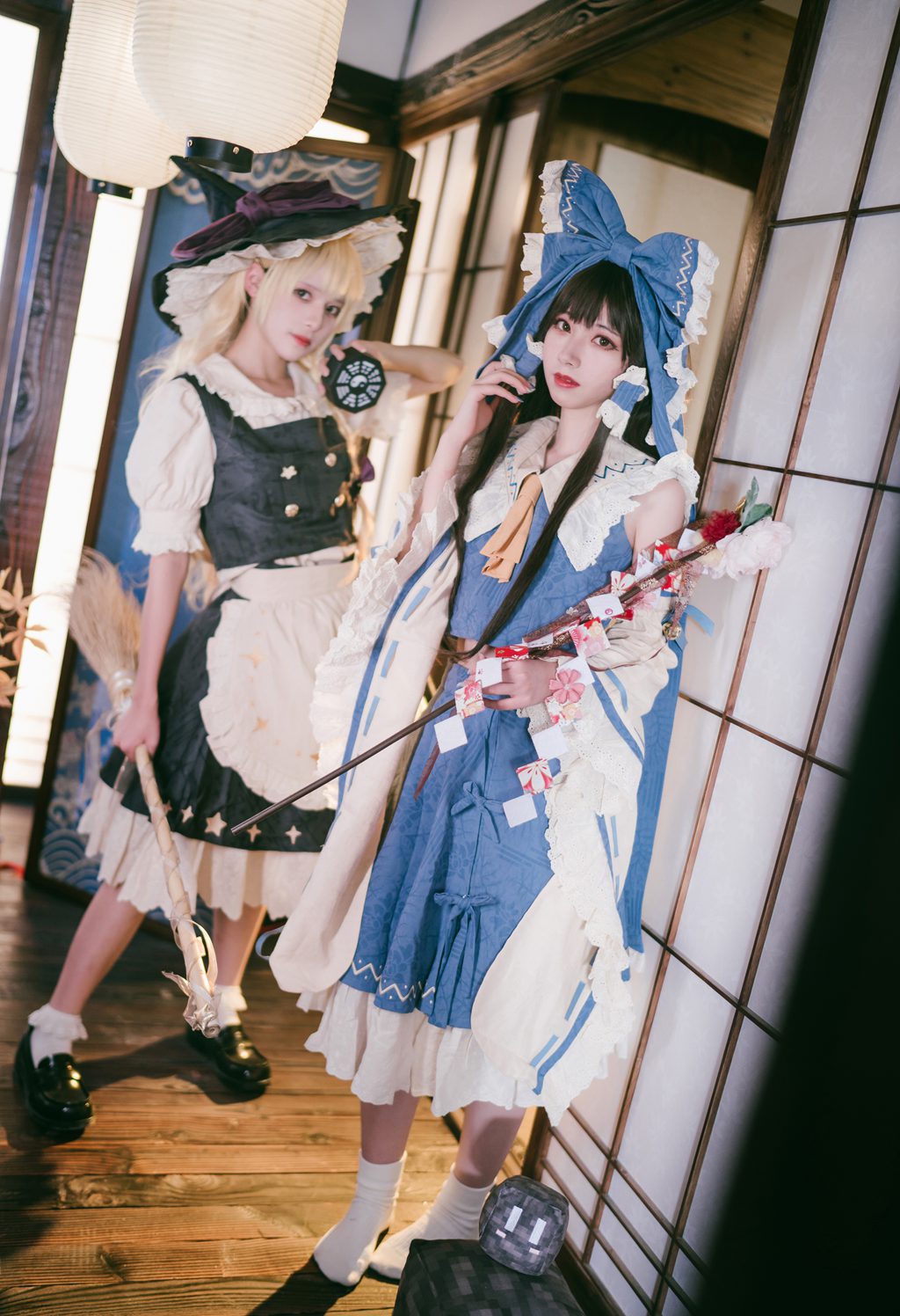 动漫Coser@腥味猫罐 魔理沙 青灵梦 (&渡边芥子)[15P-119.9M] 网红写真-第1张