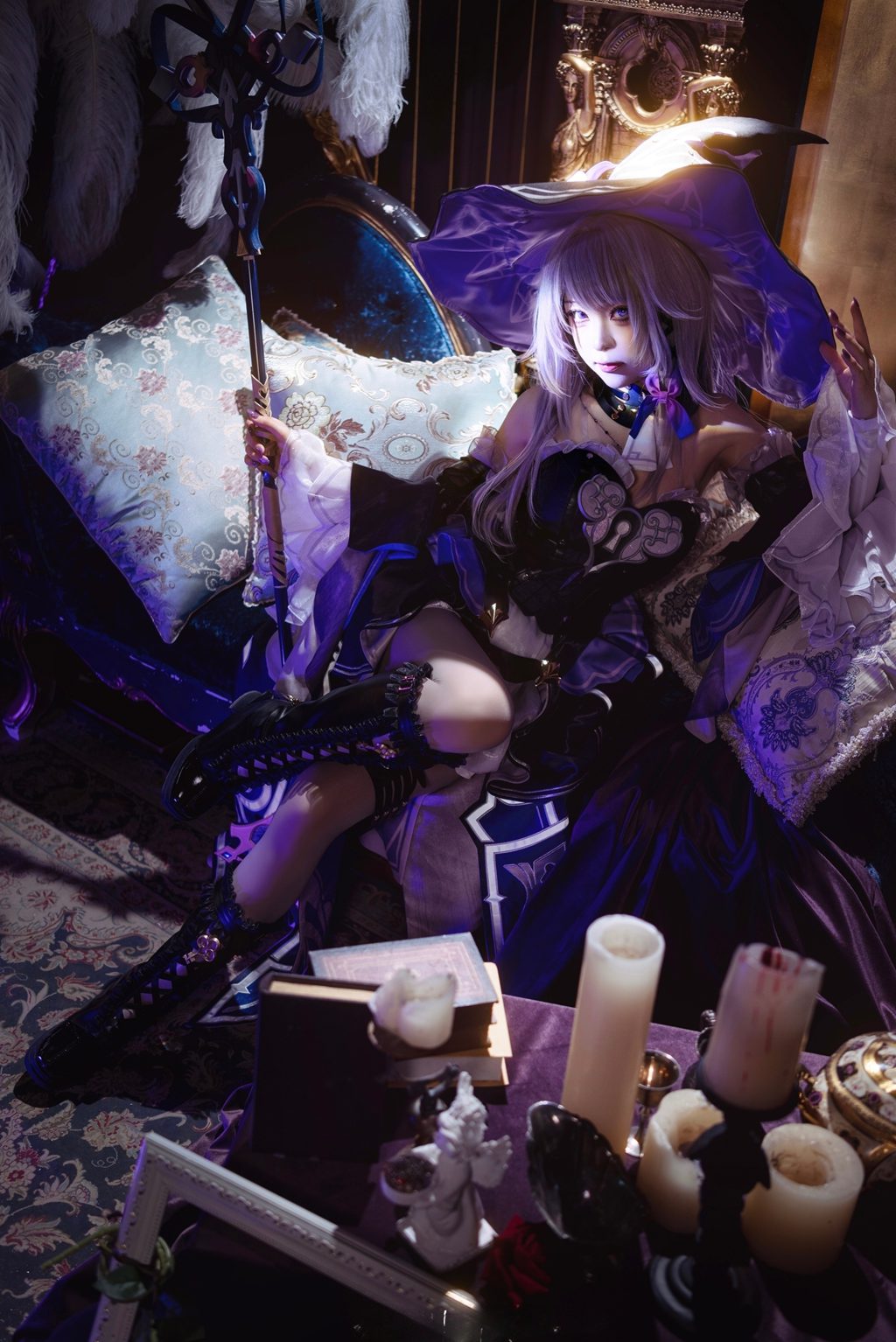 网紅Coser@矢量鱼 –崩坏星穹铁道大黑塔 [18P-31MB] 网红写真-第2张