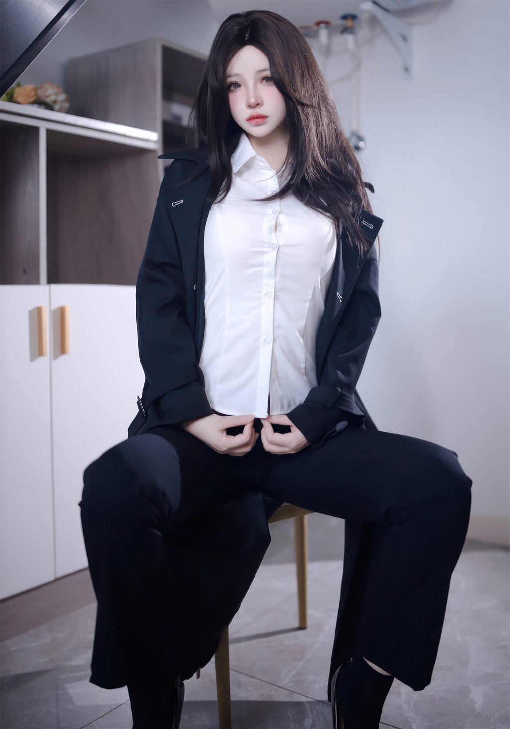 网紅Coser@疯猫ss 少女衣橱 西装裤 [41P/285MB] 网红写真-第2张