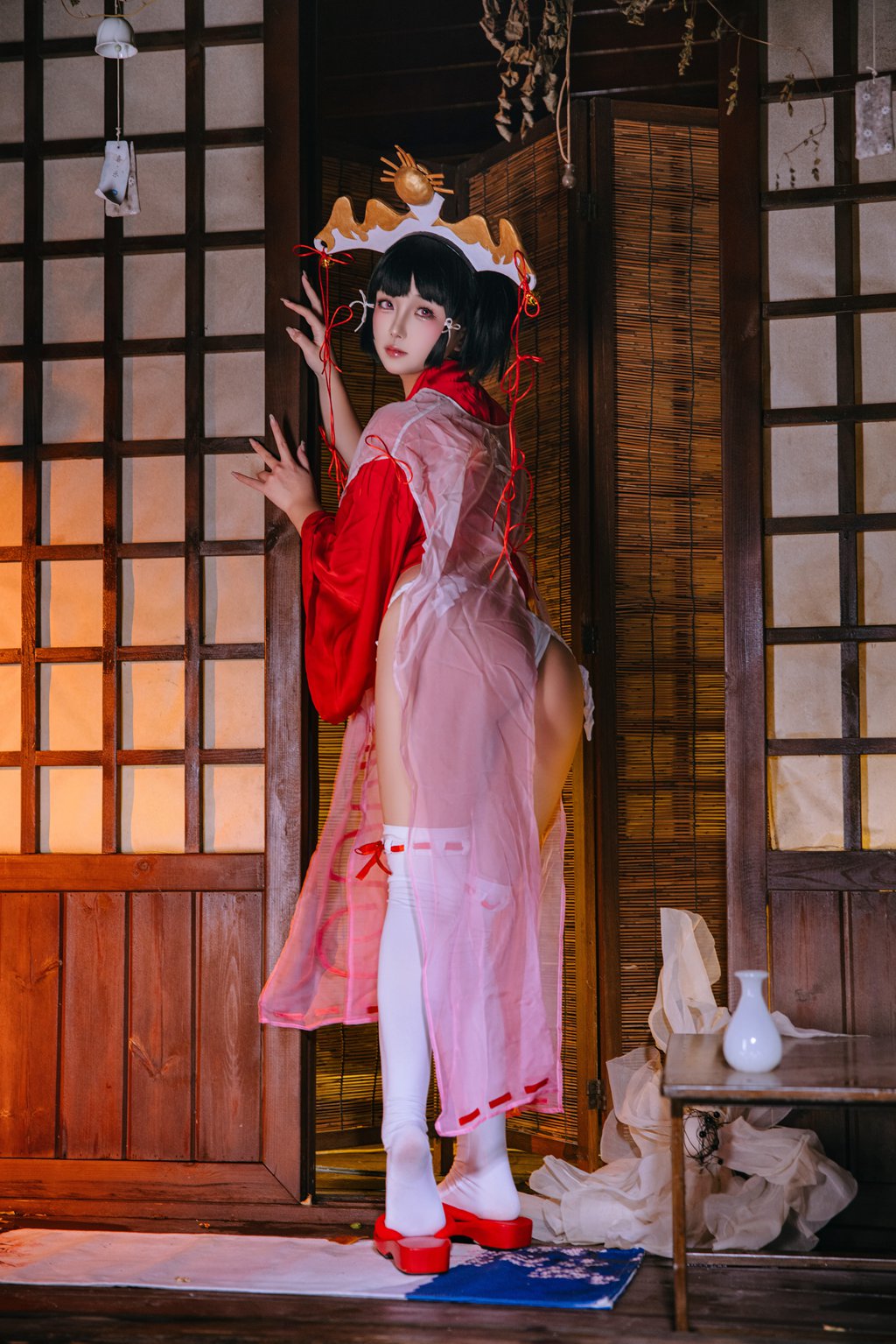 人气动漫博主@日奈娇 辉夜巫女 [130P/1V/1.61G] 网红写真-第1张