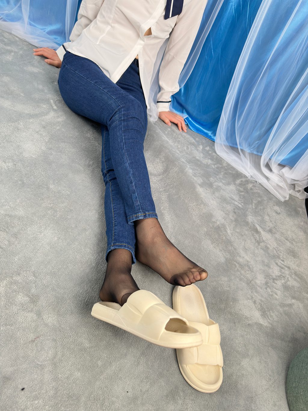 三禾摄影 NO.024 牛仔裤里丝 帆布鞋 高跟 [201P/1.58GB] 三禾摄影-第2张