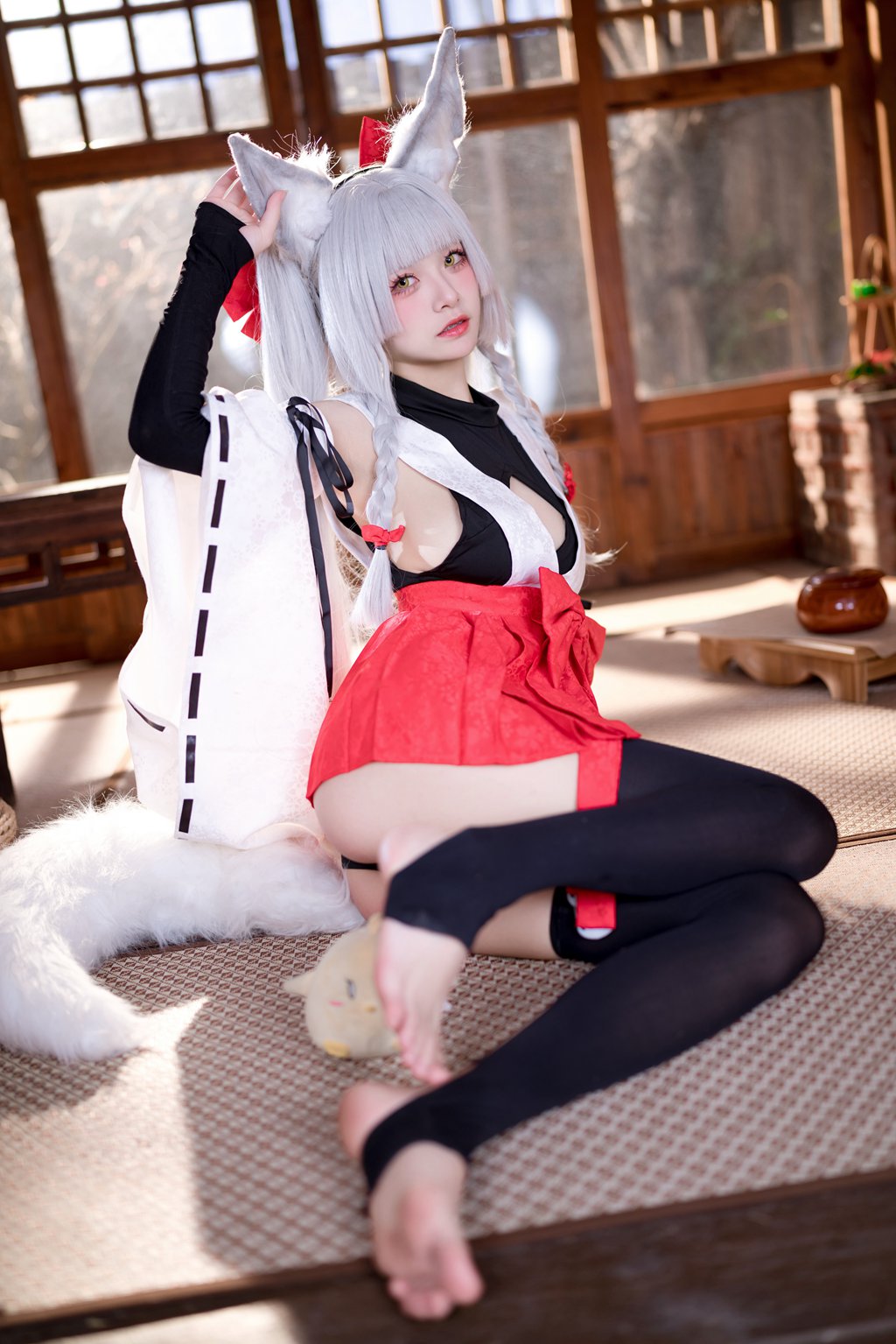 人气Coser@九柒喵 碧蓝航线 朝凪 原皮 [40P/239MB] 网红写真-第1张