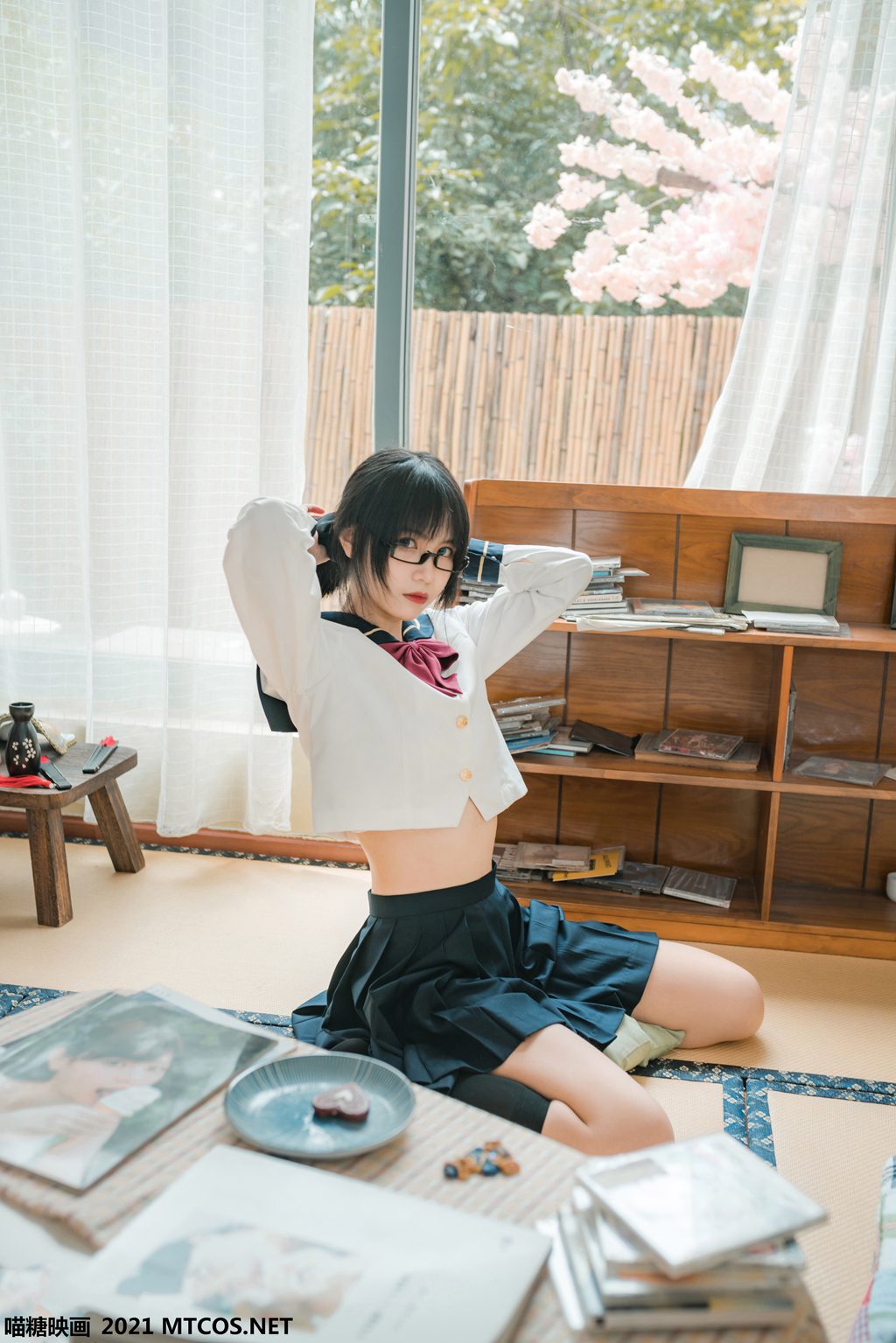 喵糖映画少女 VOL.459 慵懒的JK[29P／326MB] 其它写真-第1张