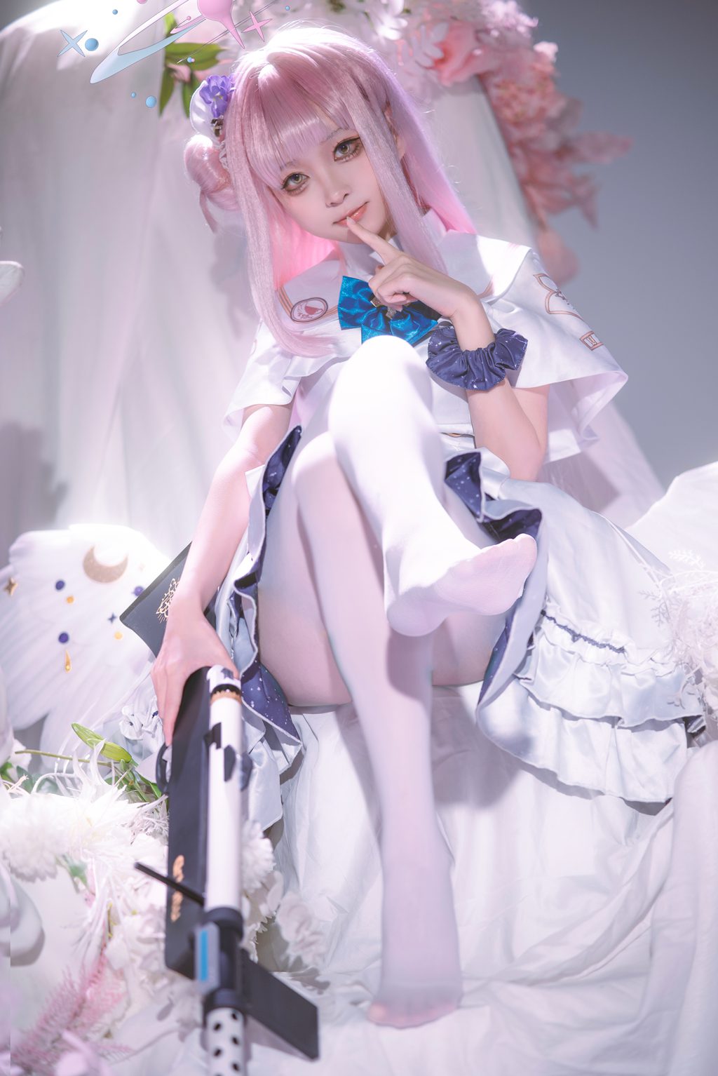 网紅Coser@矢量鱼 –蔚蓝档案 圣园未花 [27P-327MB] 网红写真-第1张