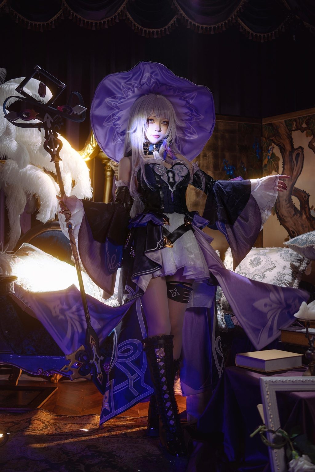 网紅Coser@矢量鱼 –崩坏星穹铁道大黑塔 [18P-31MB] 网红写真-第1张