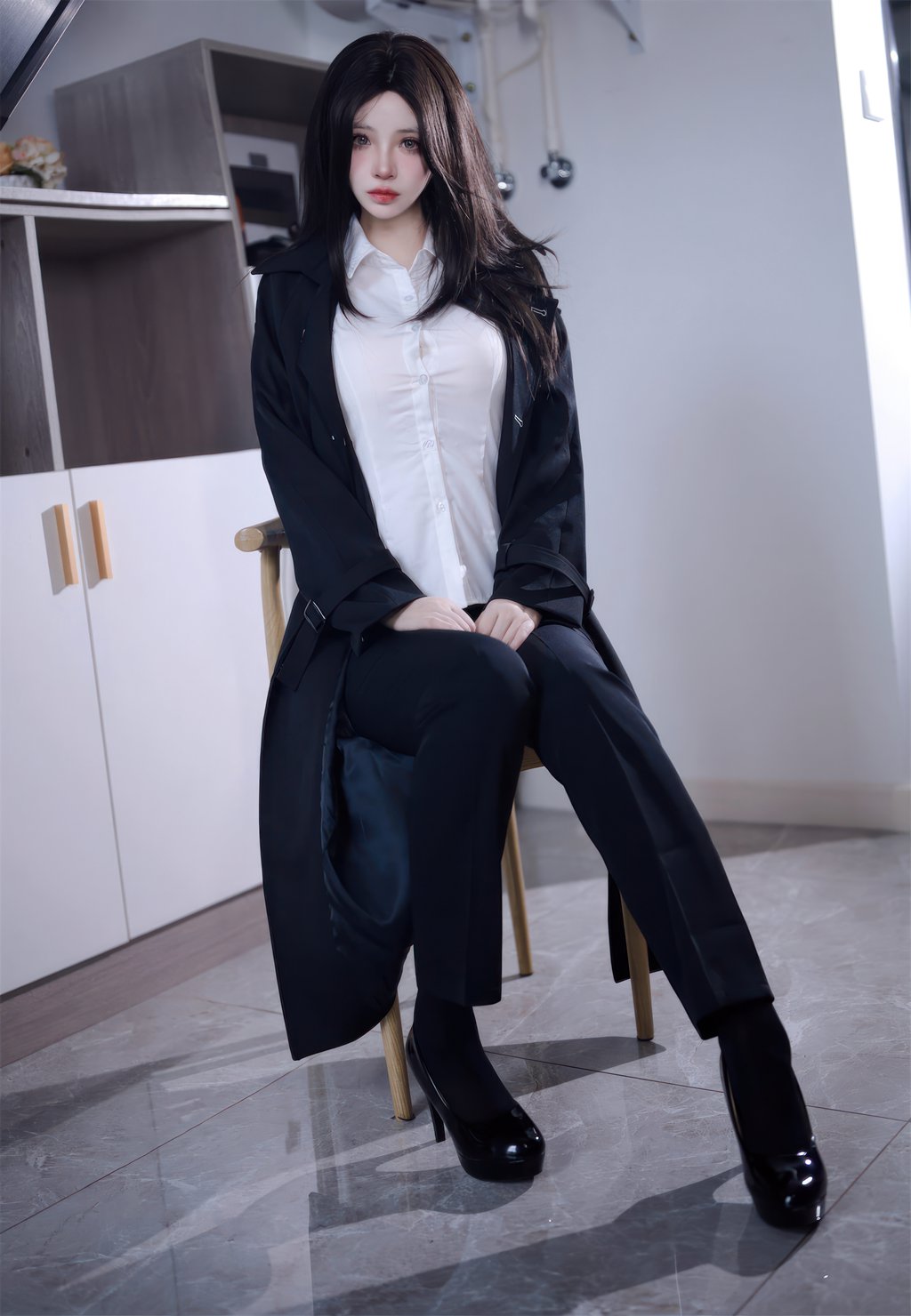 网紅Coser@疯猫ss 少女衣橱 西装裤 [41P/285MB] 网红写真-第1张