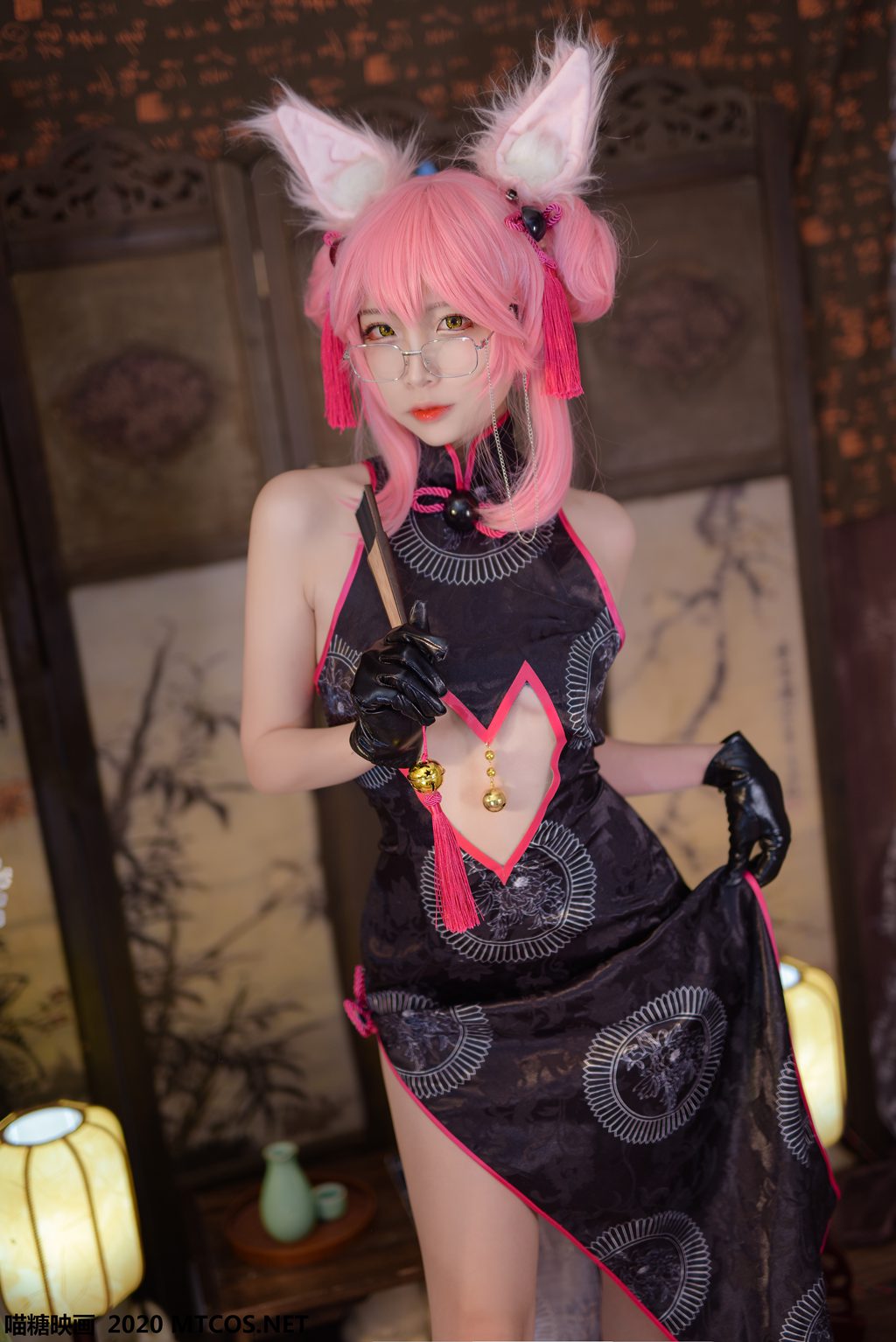 喵糖映画少女  HML.002 旗袍狐耳[32P／829MB] 其它写真-第1张