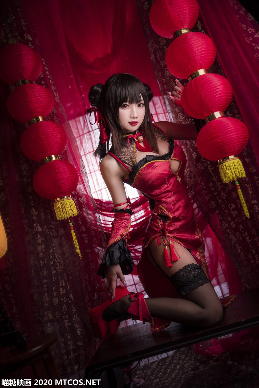 喵糖映画少女 HML.006 狂三旗袍[22P／561MB] 其它写真-第1张