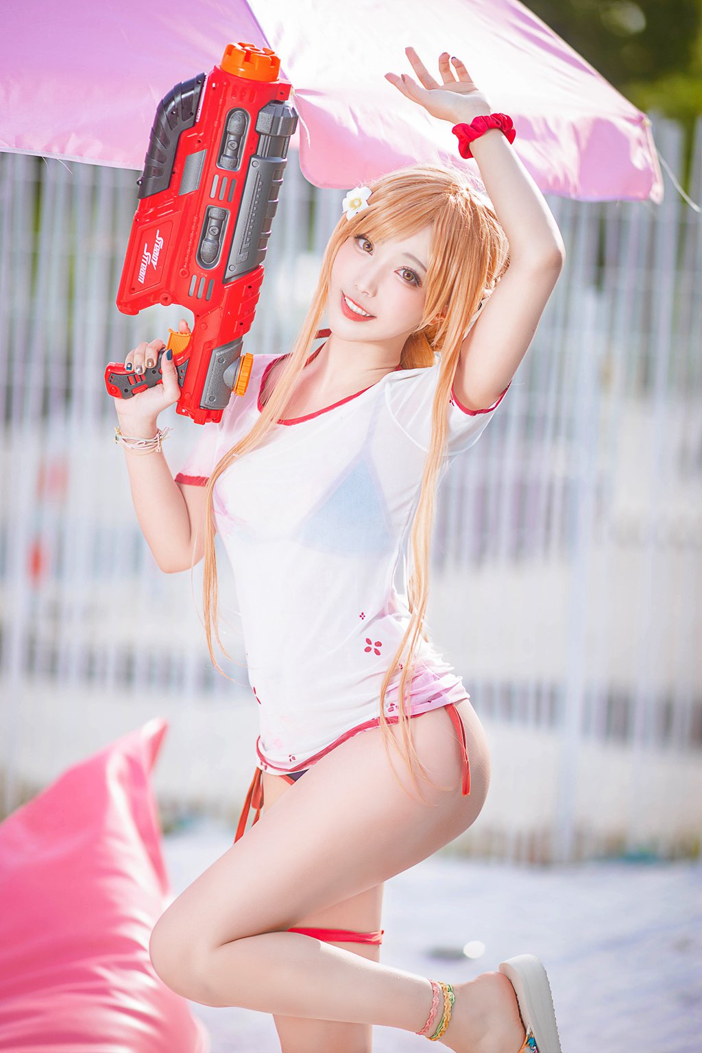 动漫博主@切切celia 亚丝娜泳装[21P-120M] 网红写真-第2张