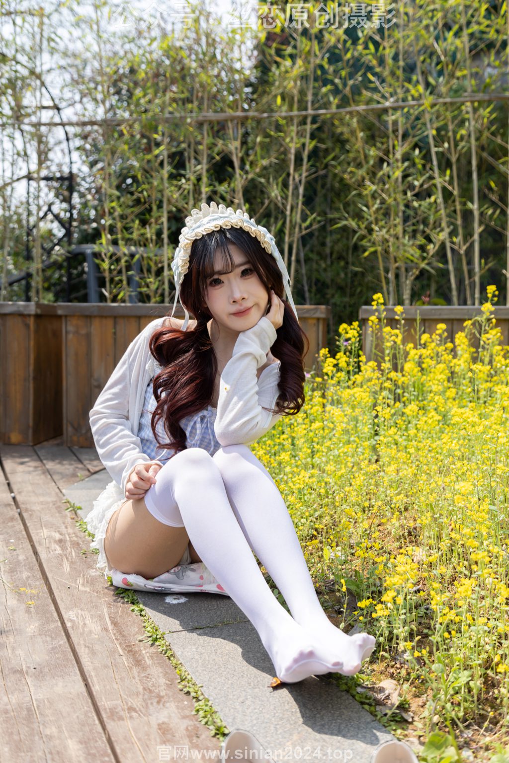 [丝恋摄影] NO.007 小梦-厚白丝，小皮鞋，保姆裙（花絮版）[285P/1V/3.17G] 丝恋摄影-第1张