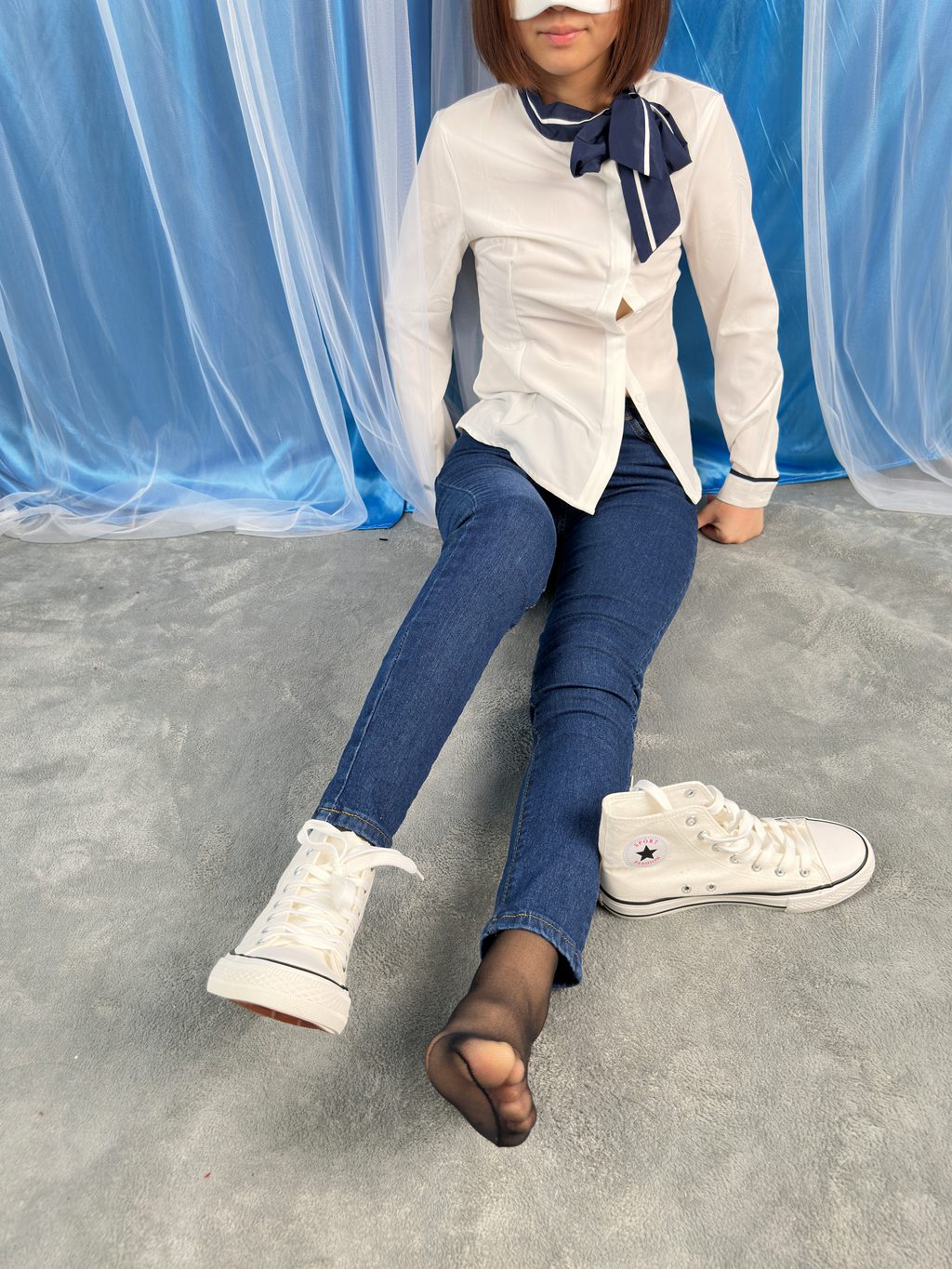 三禾摄影 NO.024 牛仔裤里丝 帆布鞋 高跟 [201P/1.58GB] 三禾摄影-第1张