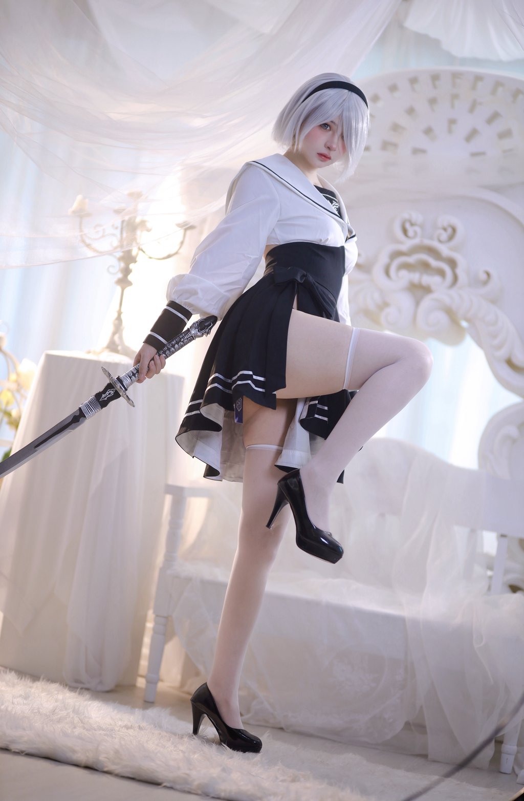网紅Coser@疯猫ss 2B 得物社 [53P/716MB] 网红写真-第3张
