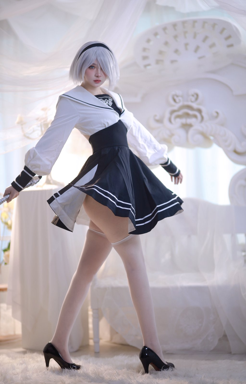 网紅Coser@疯猫ss 2B 得物社 [53P/716MB] 网红写真-第4张
