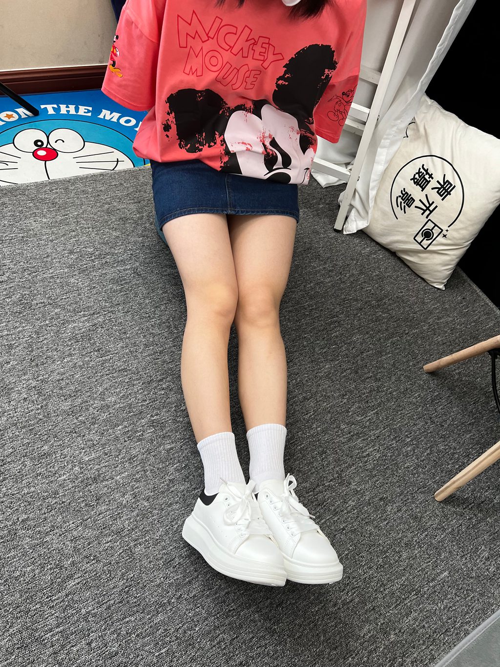 三禾摄影 NO.035 牛仔裙 棉袜 小白鞋 [185P/2V/4.19GB] 三禾摄影-第4张