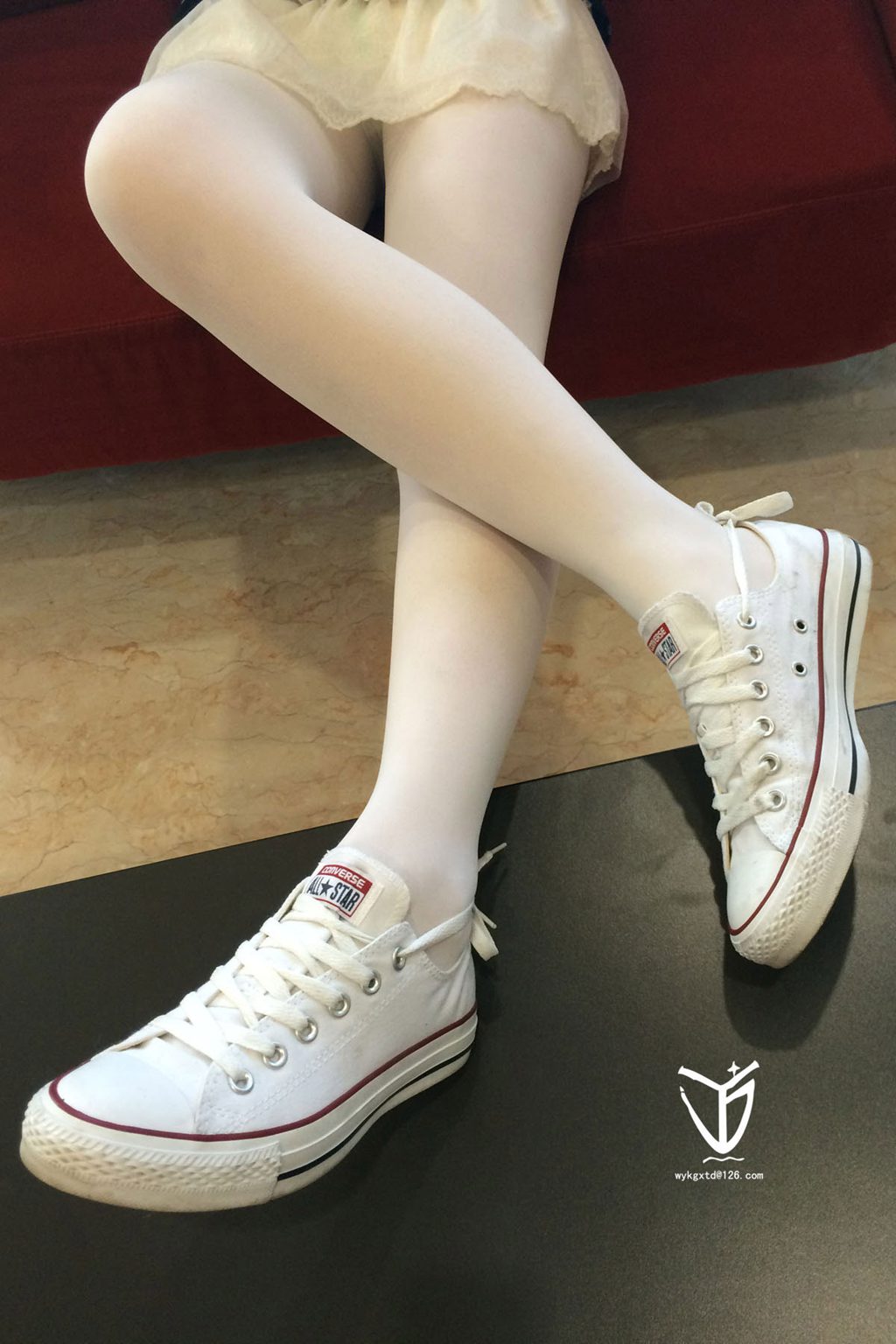 YJ街拍 NO.012 白丝帆布鞋（37码匡威）[72P/64MB] YJ-第4张