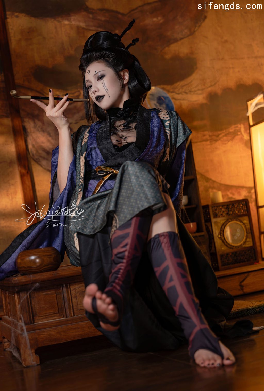 网紅博主@咬一口兔娘 黑神话悟空 蜘蛛精四妹 [81P/1V/278MB] 网红写真-第4张