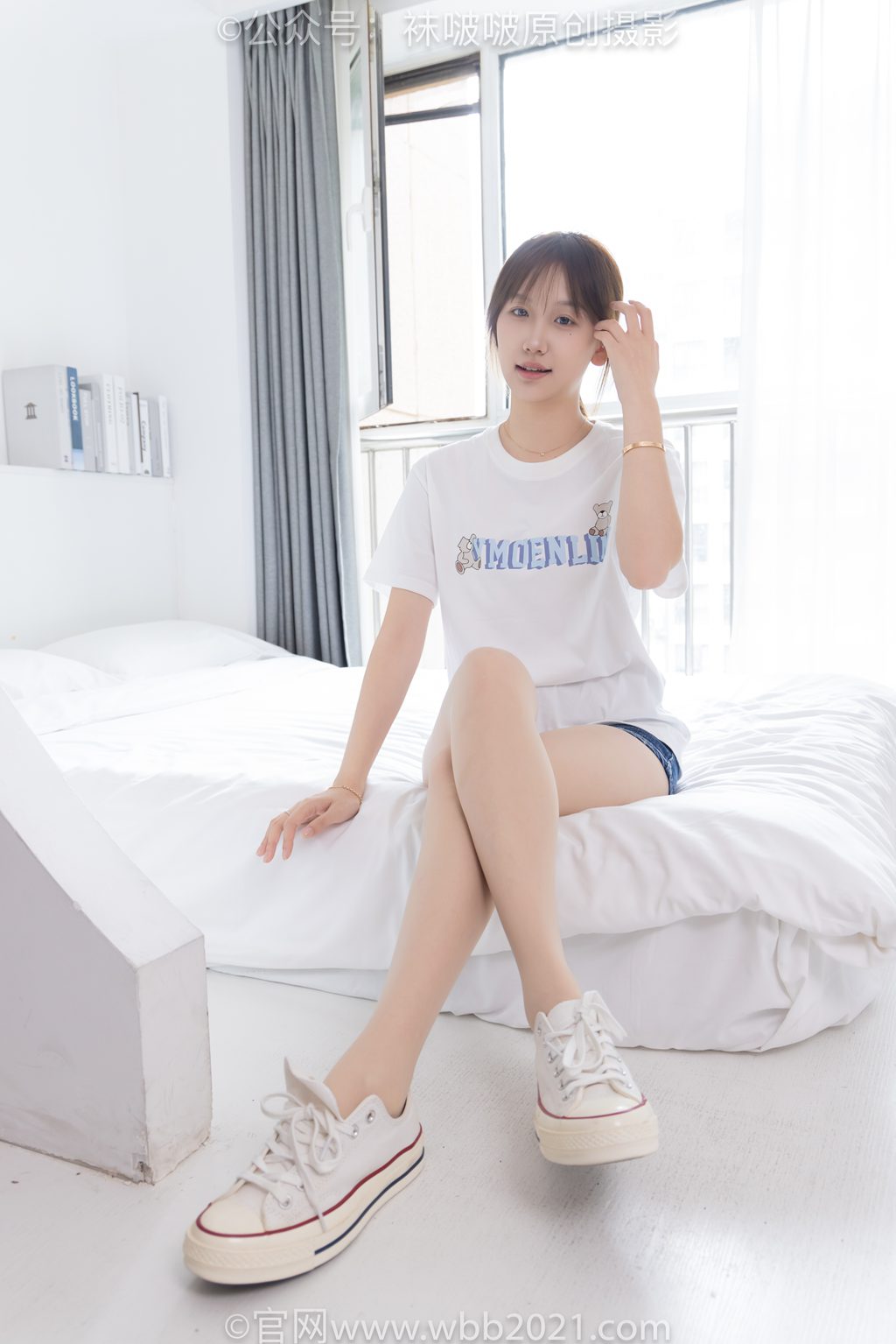 [BoBoSocks袜啵啵] NO.587 香菜-匡威帆布鞋、薄肉丝 [179P/1V/8.9GB] 年费专享-第4张