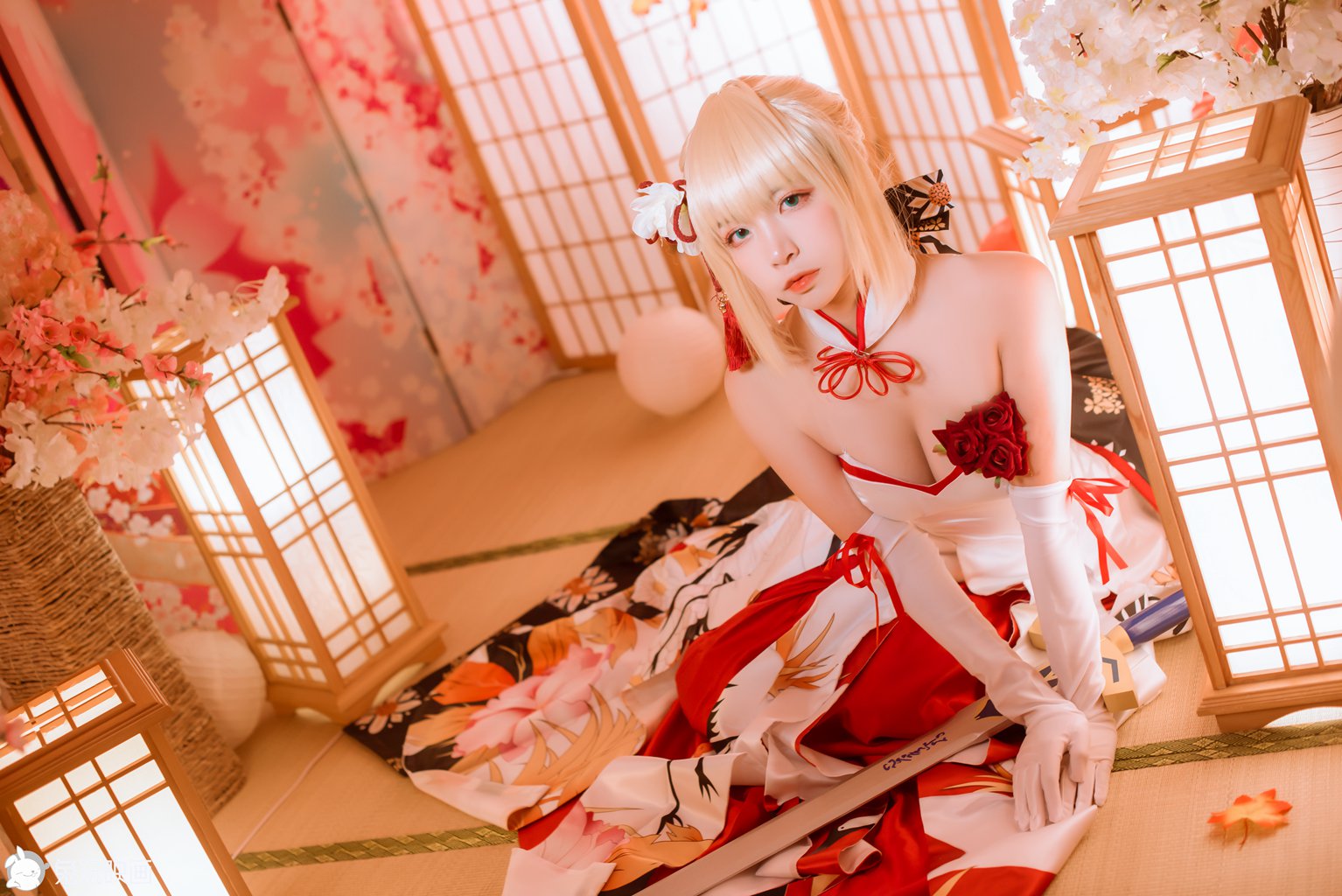 人气动漫博主@二佐Nisa Saber [19P/209MB] 网红写真-第4张