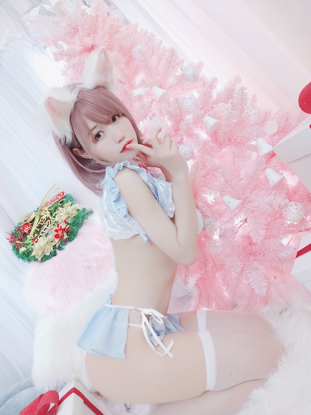 人气Coser@小仓千代w 可可爱爱圣诞节 [24P／56MB] 网红写真-第3张