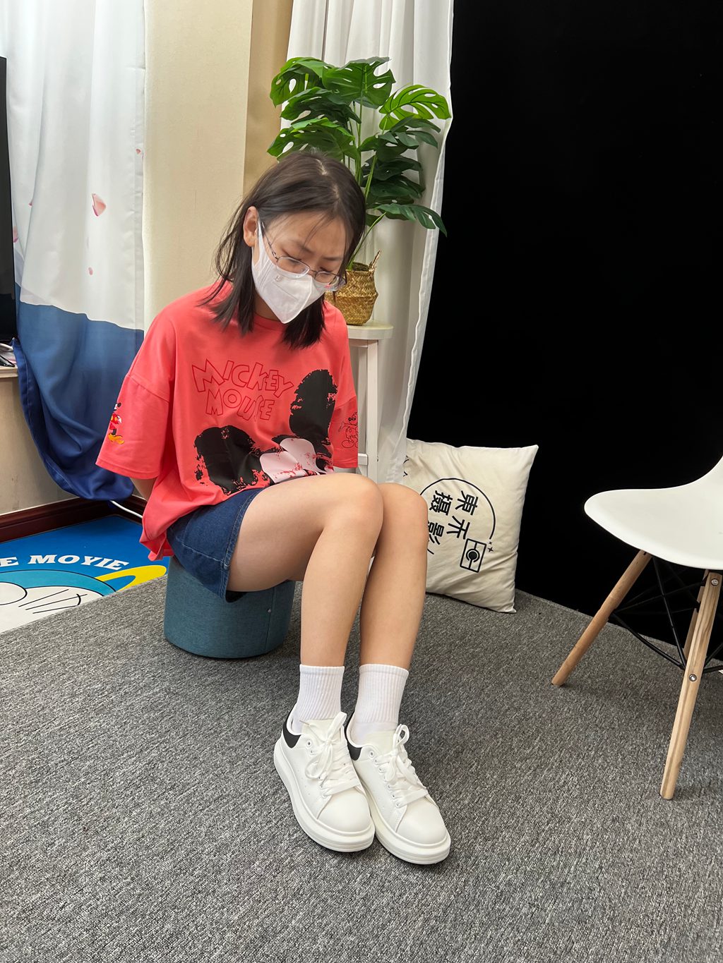 三禾摄影 NO.035 牛仔裙 棉袜 小白鞋 [185P/2V/4.19GB] 三禾摄影-第3张