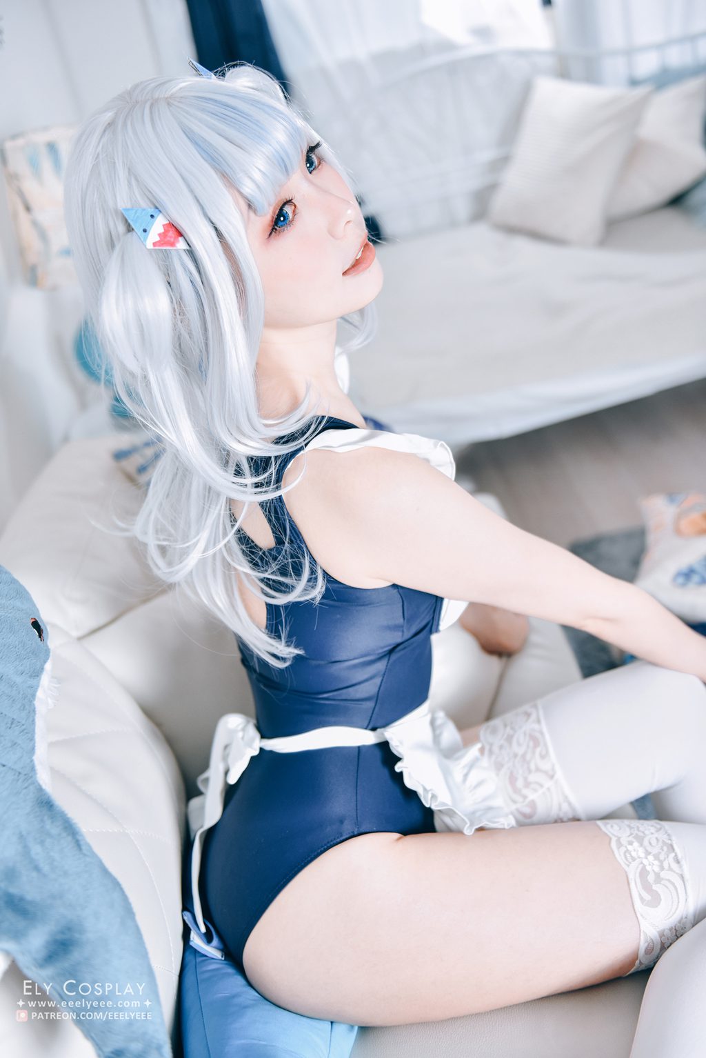 台湾Coser@ElyEE子 Gura Swimsuit [19P-24M] 网红写真-第3张