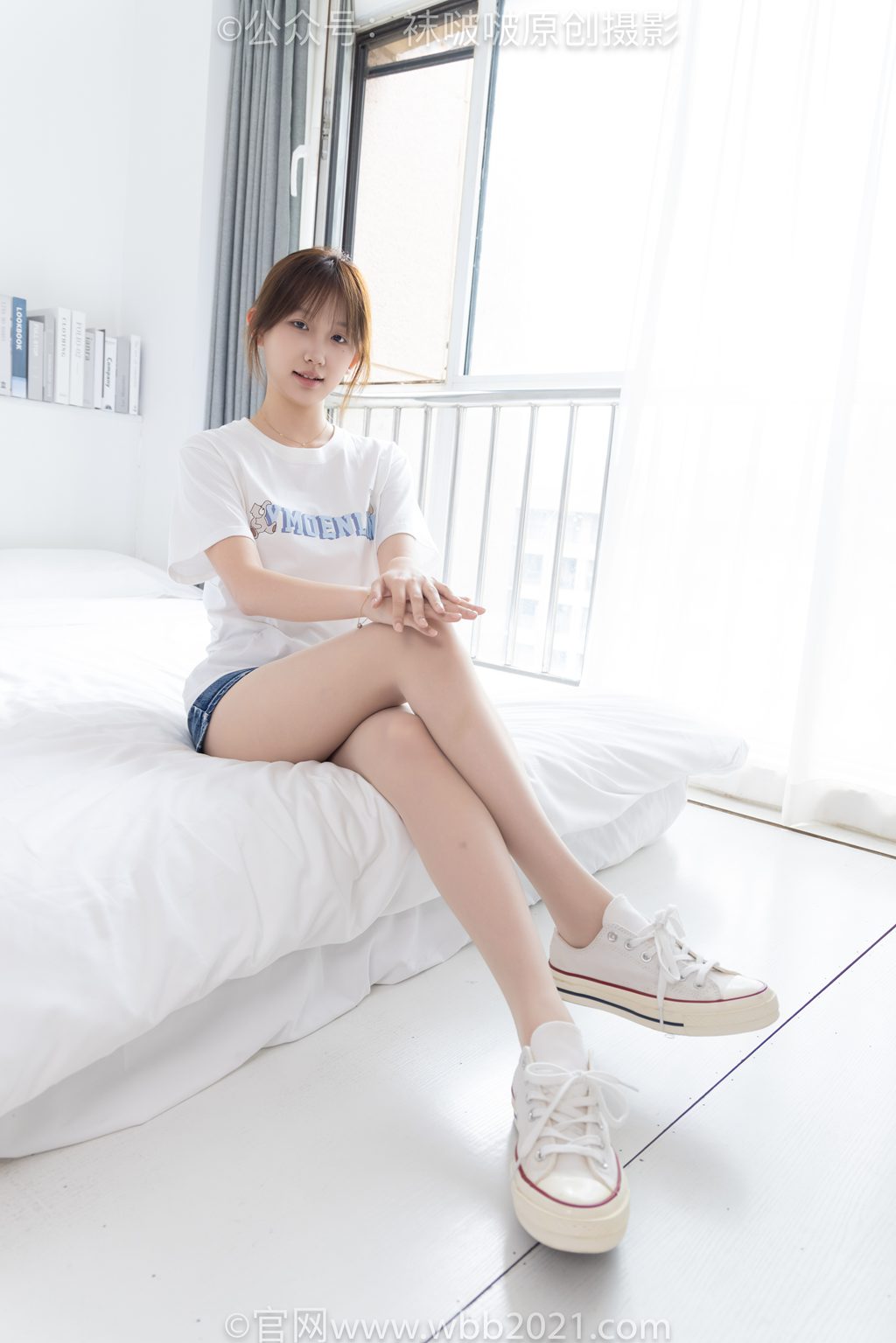 [BoBoSocks袜啵啵] NO.587 香菜-匡威帆布鞋、薄肉丝 [179P/1V/8.9GB] 年费专享-第3张