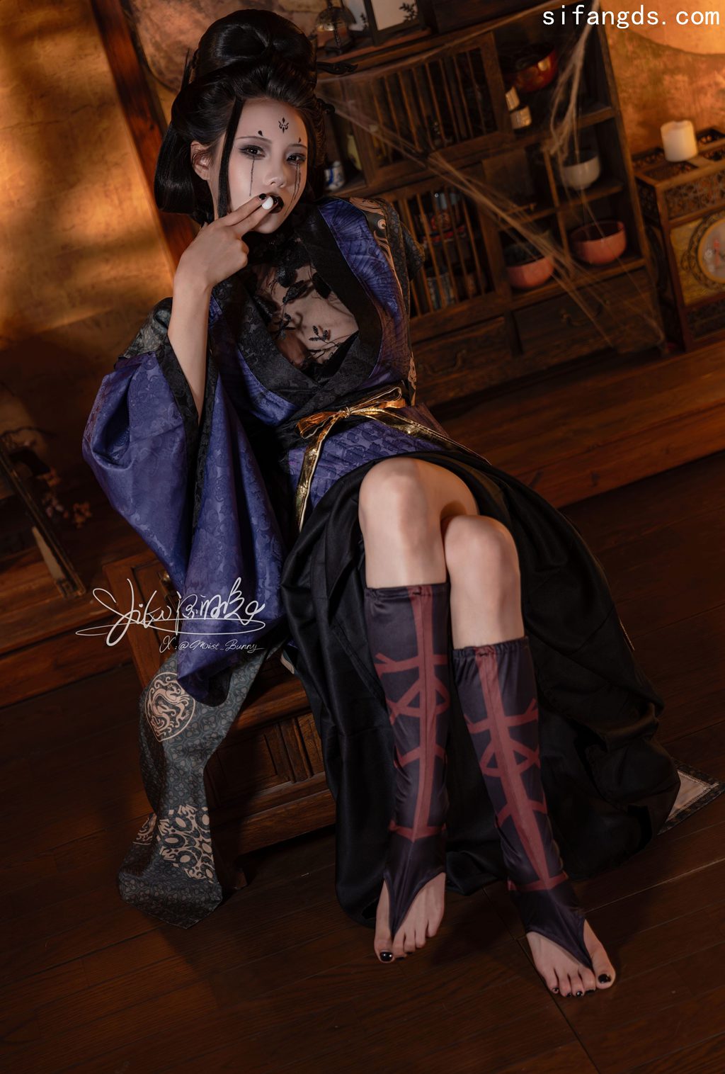 网紅博主@咬一口兔娘 黑神话悟空 蜘蛛精四妹 [81P/1V/278MB] 网红写真-第3张