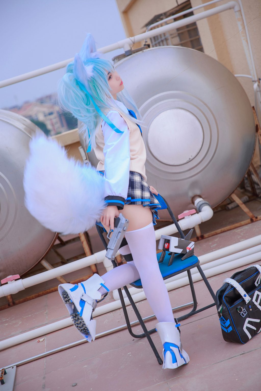 动漫博主@G44不会受伤  少女前线 PA15校服 [33P-47MB] 网红写真-第3张