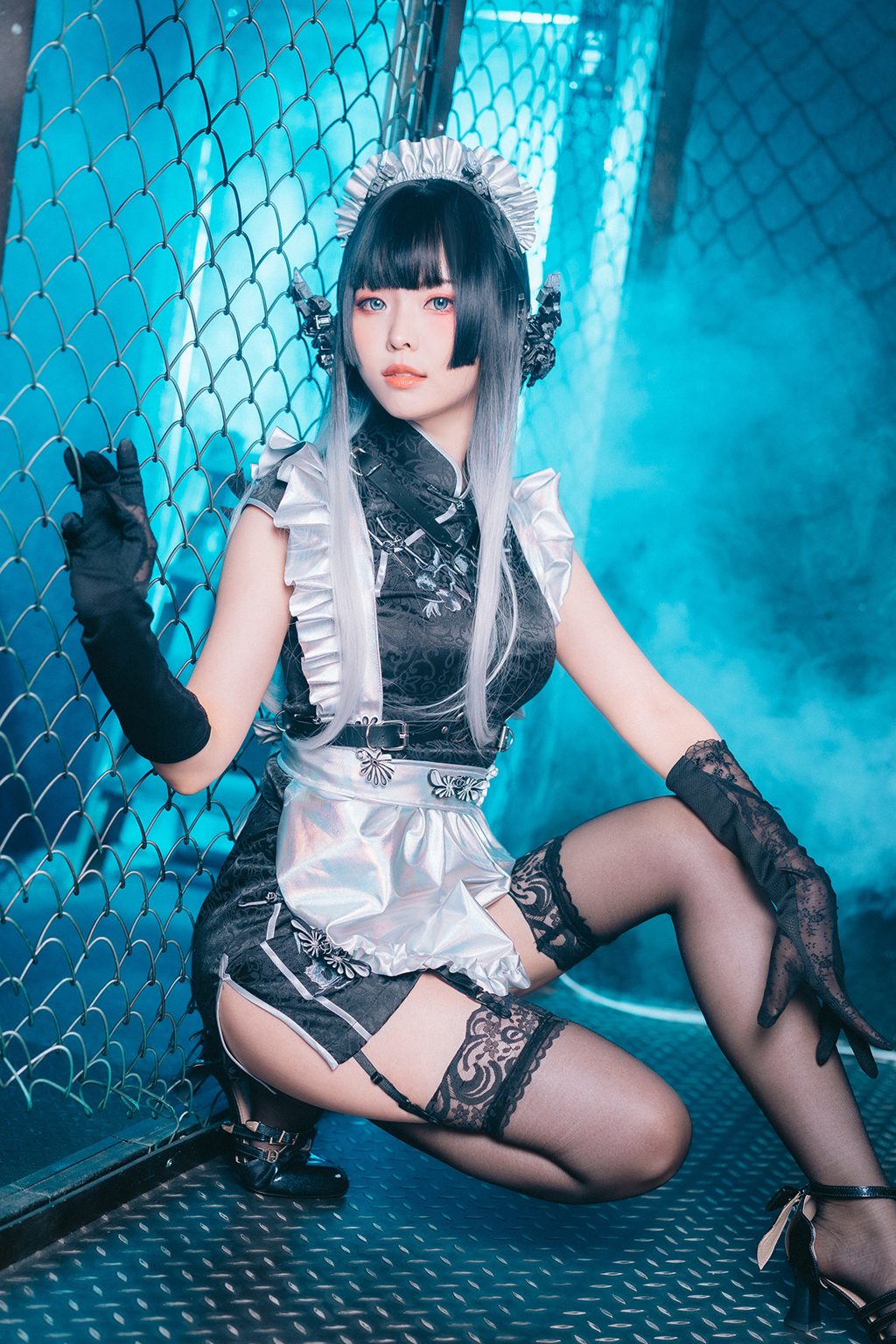 台湾Coser@ElyEE子 賽博女仆Melanite黑榴石 [30P63MB] 网红写真-第3张