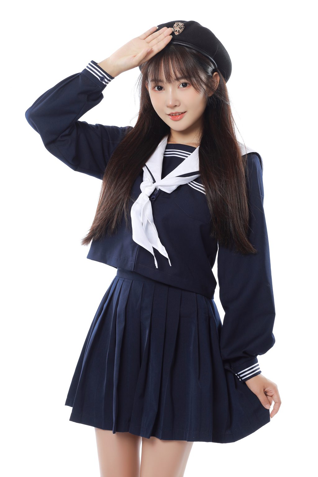 人气Coser@遇见初夏 学苑派[20P-16MB] 网红写真-第3张