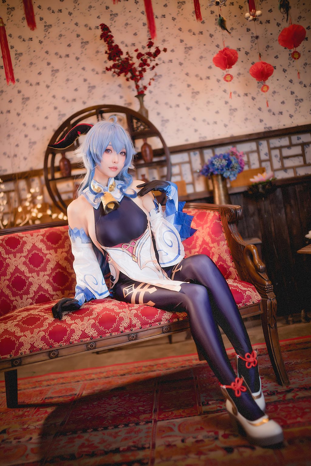 台湾Coser@ElyEE子 Ganyu [15P-41MB] 网红写真-第4张