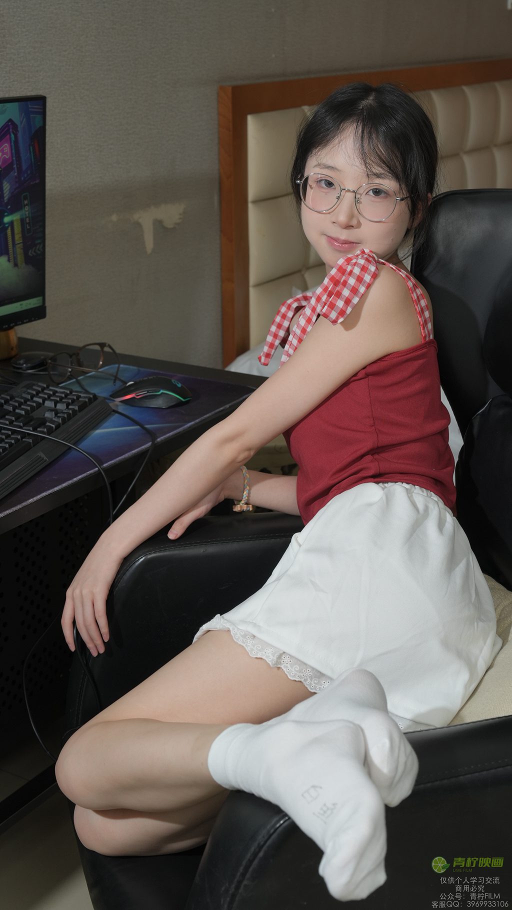 [青柠映画] NO.089 白鱼 电竞白袜嘿丝素材 [108P/252MB] 年费专享-第2张