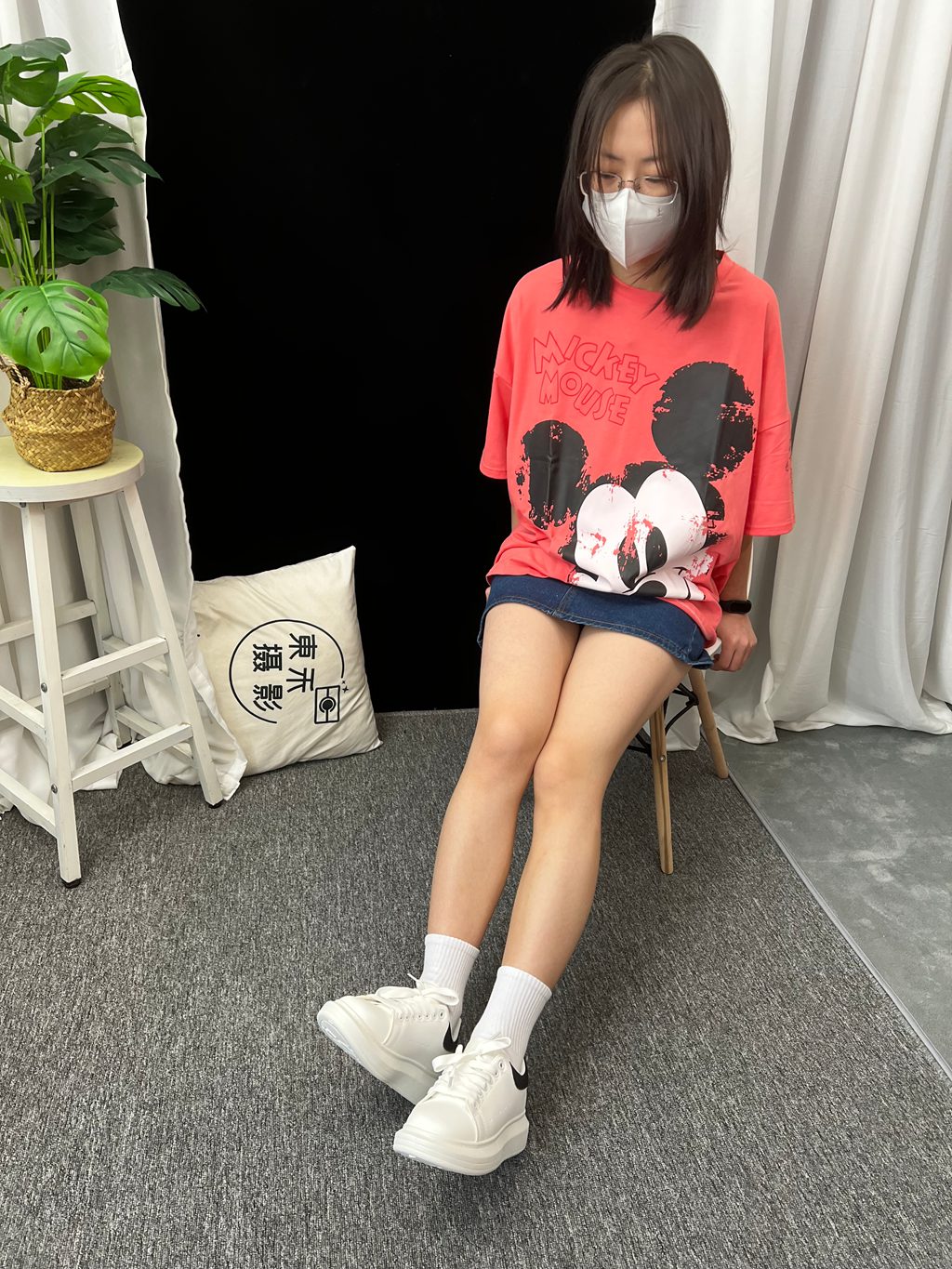 三禾摄影 NO.035 牛仔裙 棉袜 小白鞋 [185P/2V/4.19GB] 三禾摄影-第2张