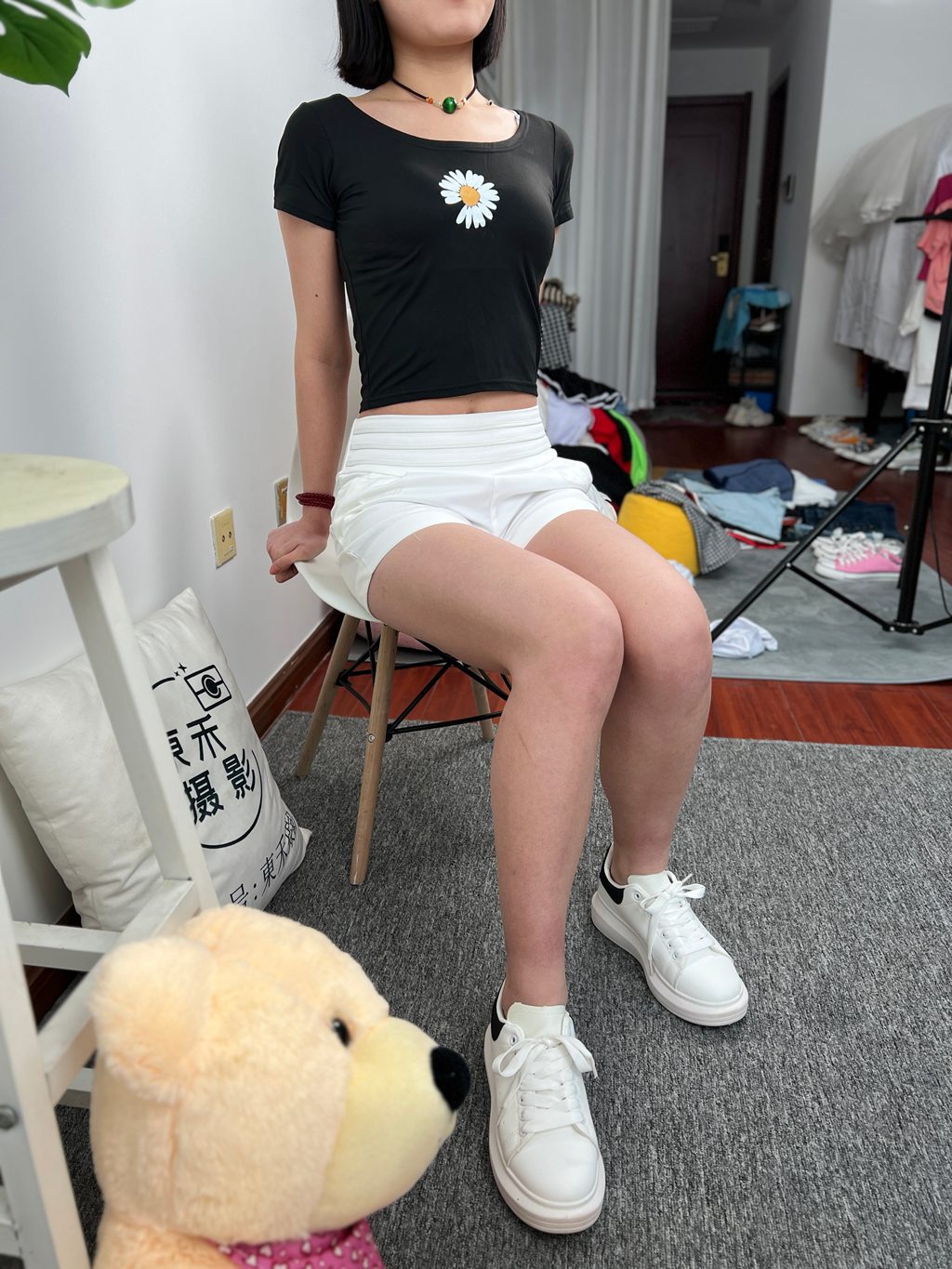 三禾摄影 NO.038 休闲短裤 棉袜 小白鞋 [279P/1V/1.82GB] 三禾摄影-第2张