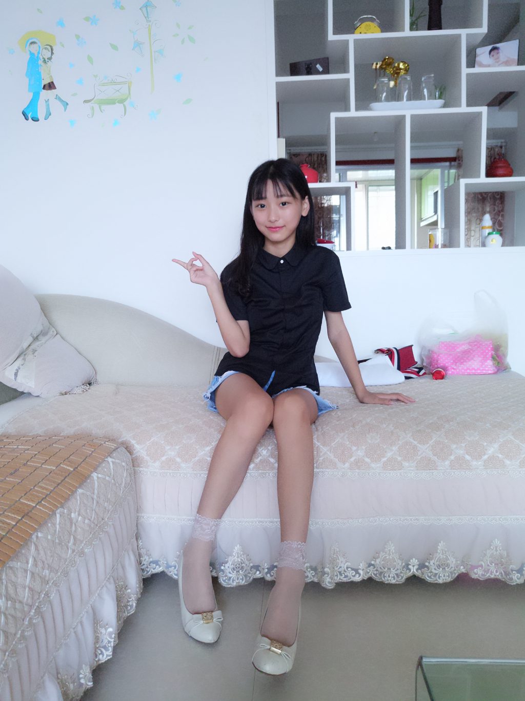 微博人气Coser@蓓蓓-居家生活水晶短丝袜Ⅱ[108P-148M] 网红写真-第2张