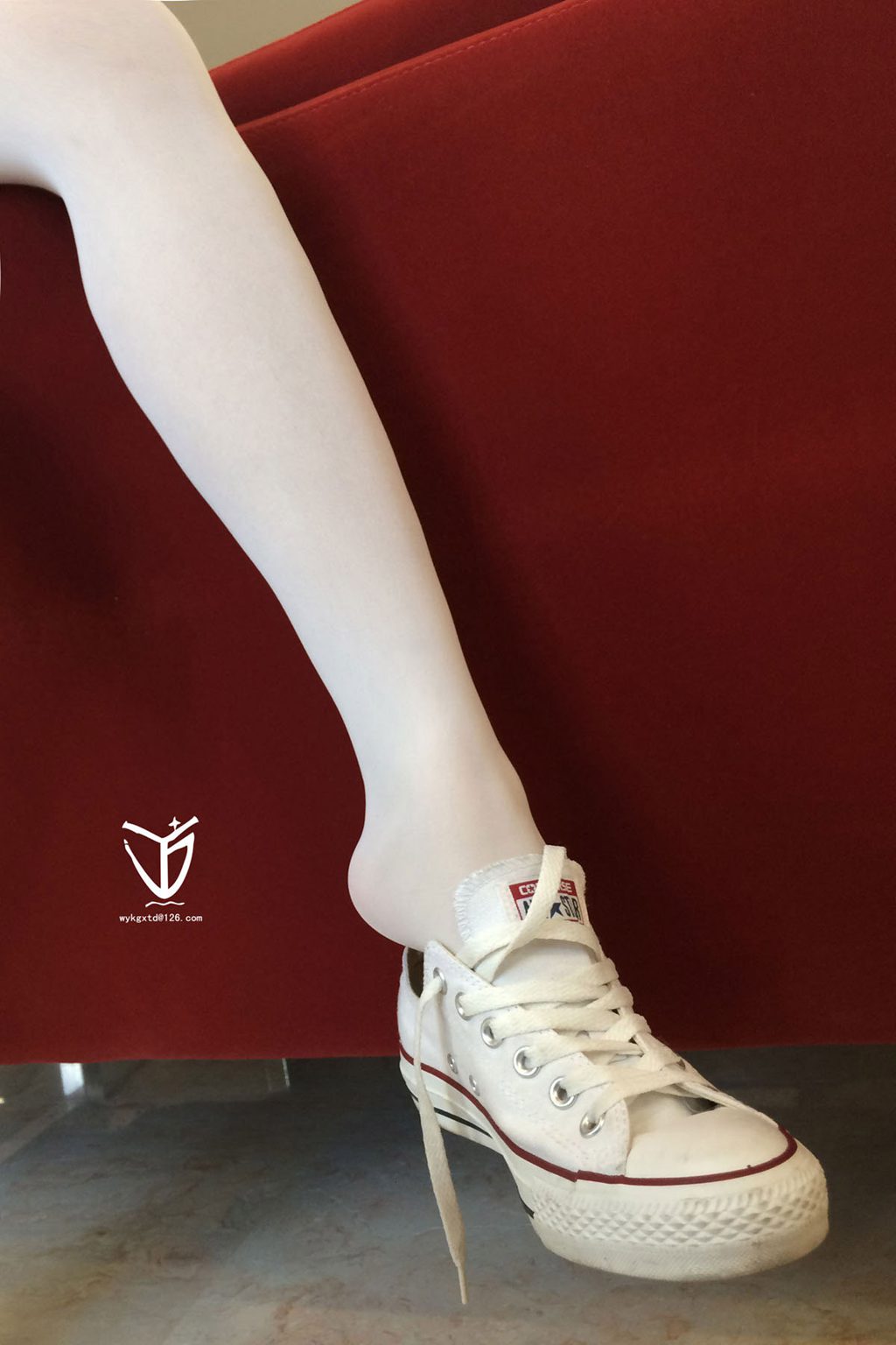 YJ街拍 NO.012 白丝帆布鞋（37码匡威）[72P/64MB] YJ-第2张