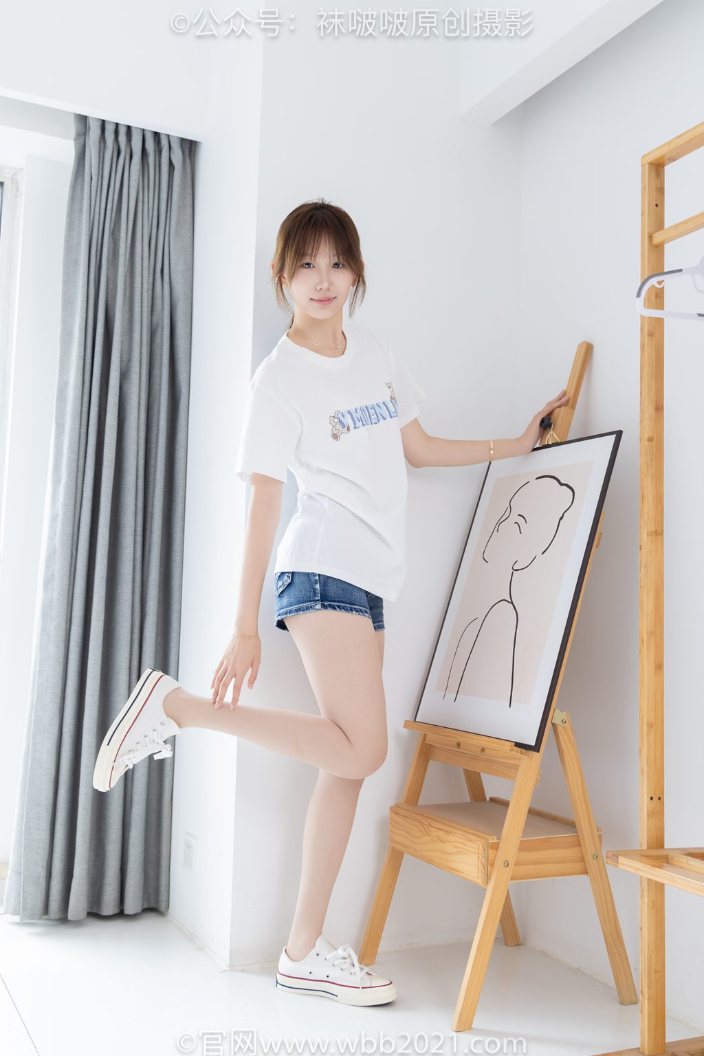 [BoBoSocks袜啵啵] NO.587 香菜-匡威帆布鞋、薄肉丝 [179P/1V/8.9GB] 年费专享-第2张