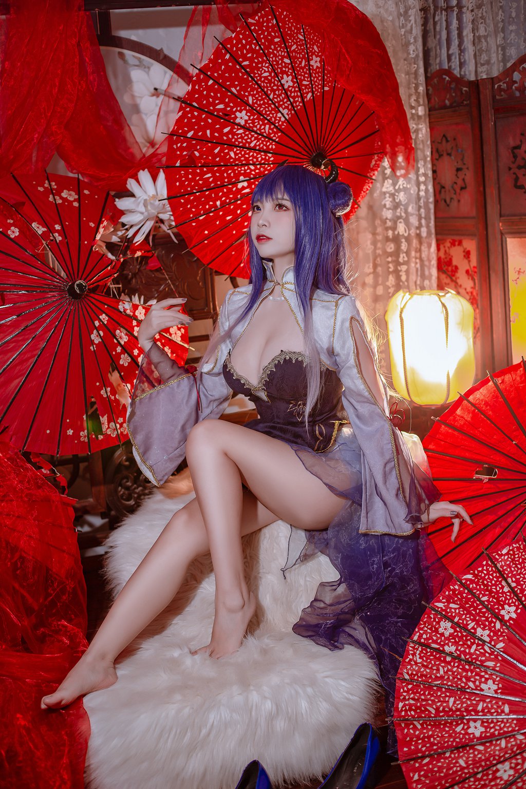 人气动漫博主@二佐Nisa 碧蓝航线 伊吹旗袍 [29P/197MB] 网红写真-第2张