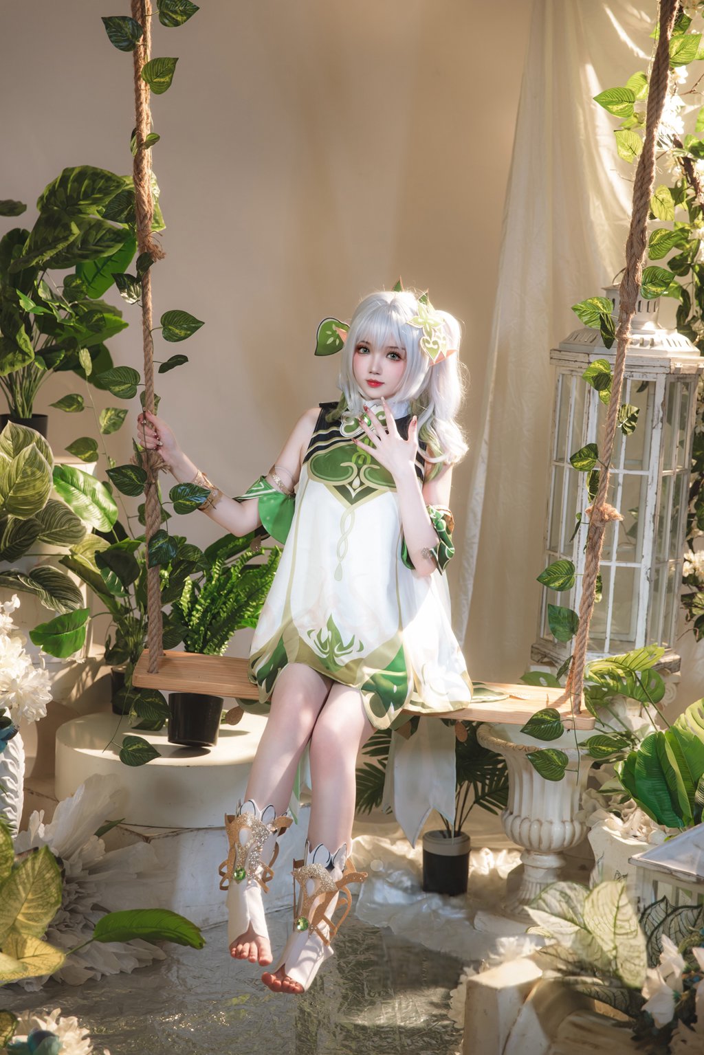 知名动漫博主@雪晴Astra 原神 纳西妲 [26P/182MB] 网红写真-第2张