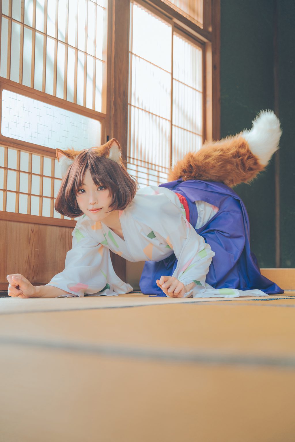 台湾Coser@ElyEE子 23.July A-Dongitsune Taisho-era 大正小狐狸[45P1V94MB] 网红写真-第2张