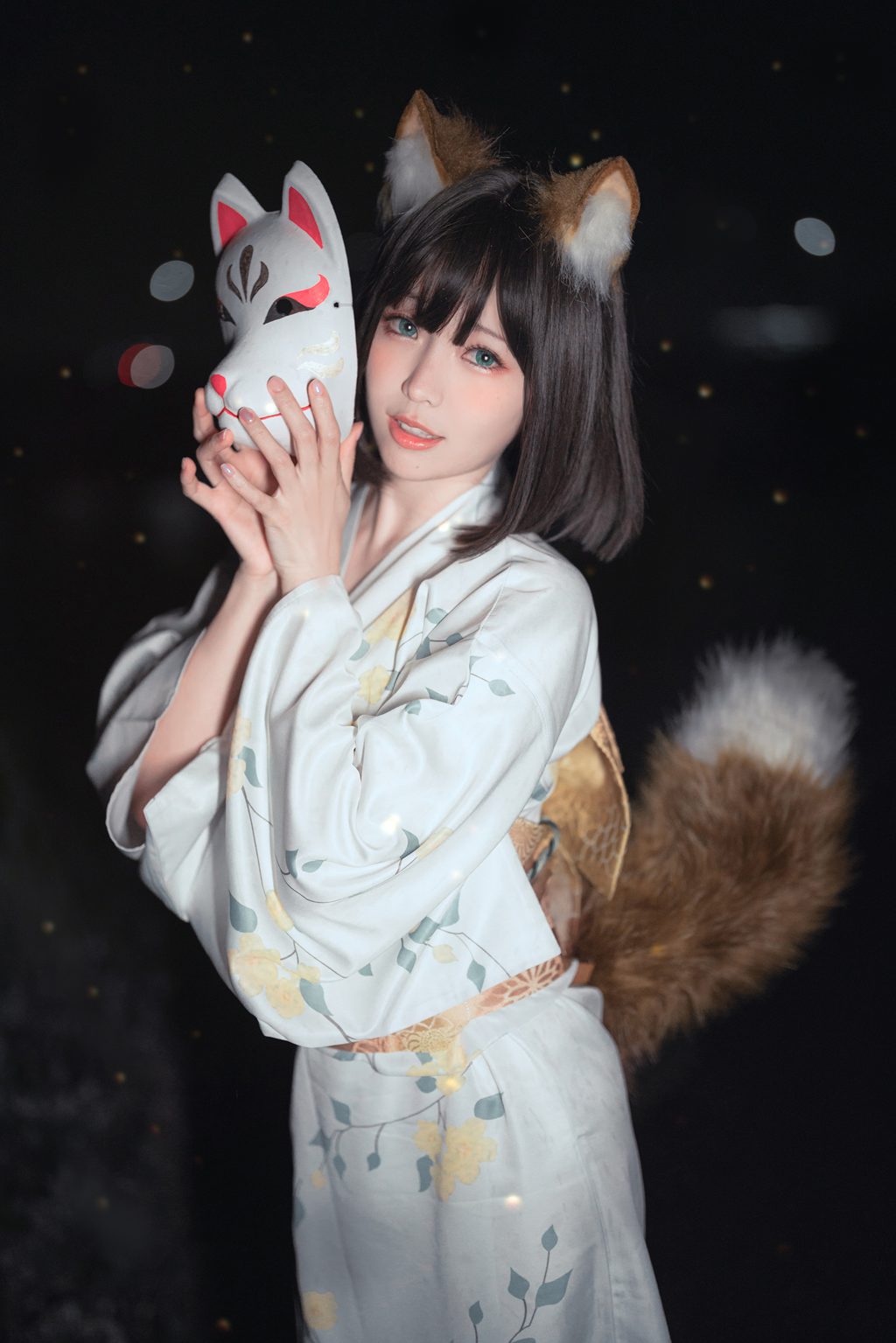 台湾Coser@ElyEE子 23.July C-Dongitsune Yukata 浴衣狐 [26P1V102MB] 网红写真-第2张